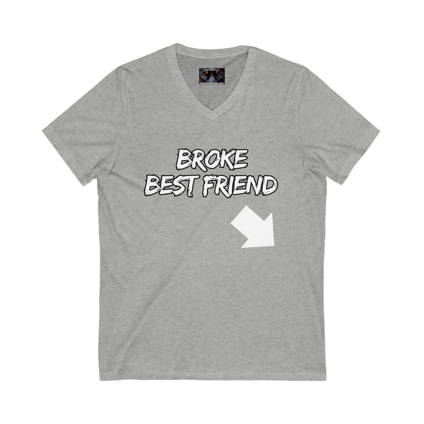Bestfrind 1 Private Label Unisex Jersey Short Sleeve V-Neck Tee