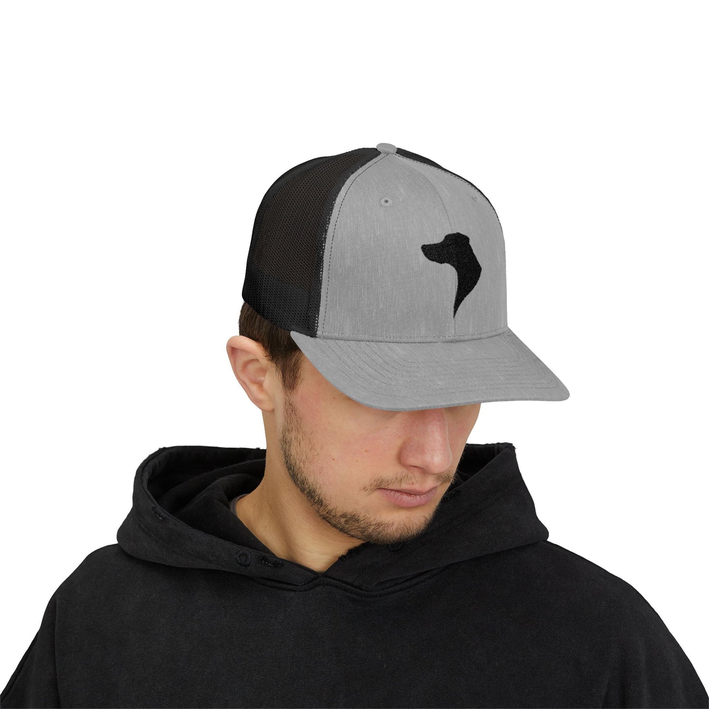 Doberman 3 Silhouette Snapback Trucker Cap