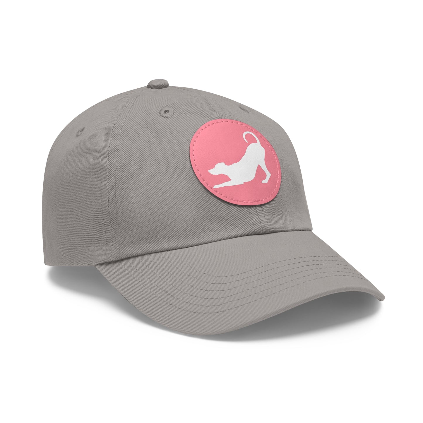 N 2 Dad Hat with Leather Patch (Round)