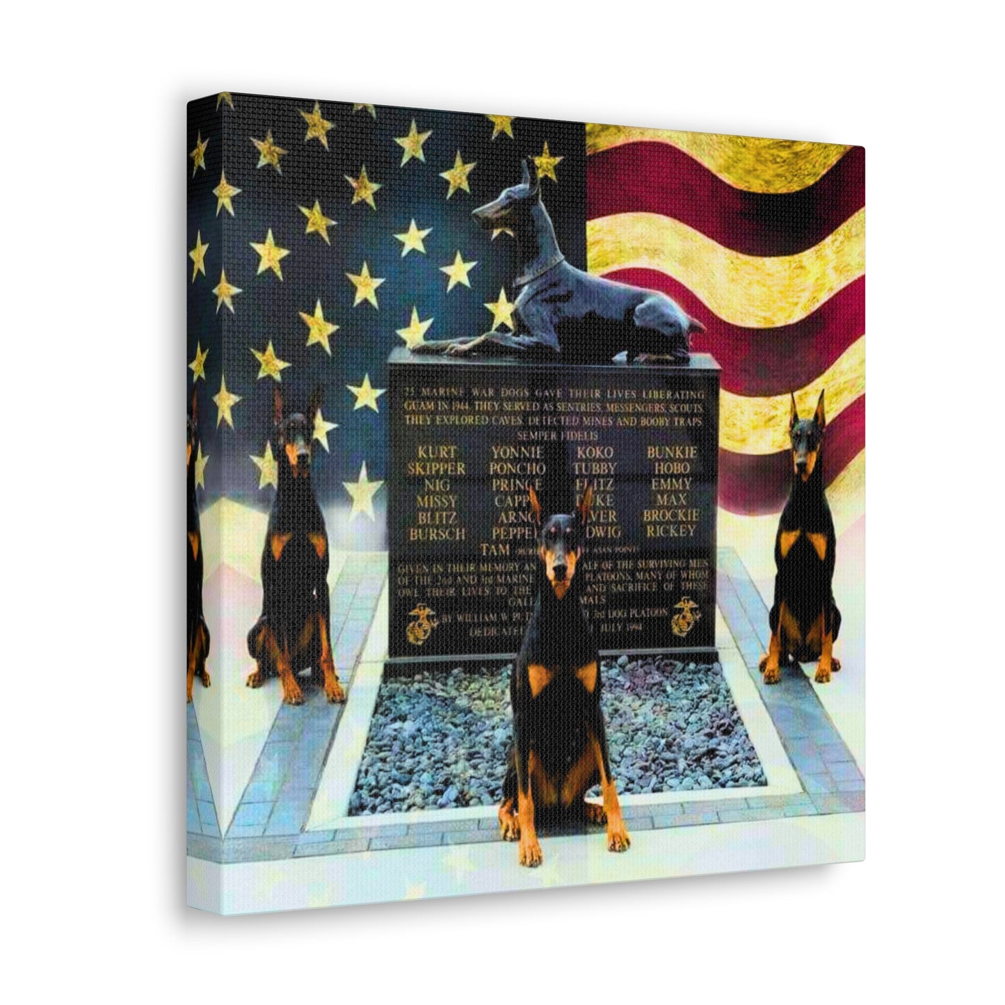 Doberman Tribute 1 Canvas