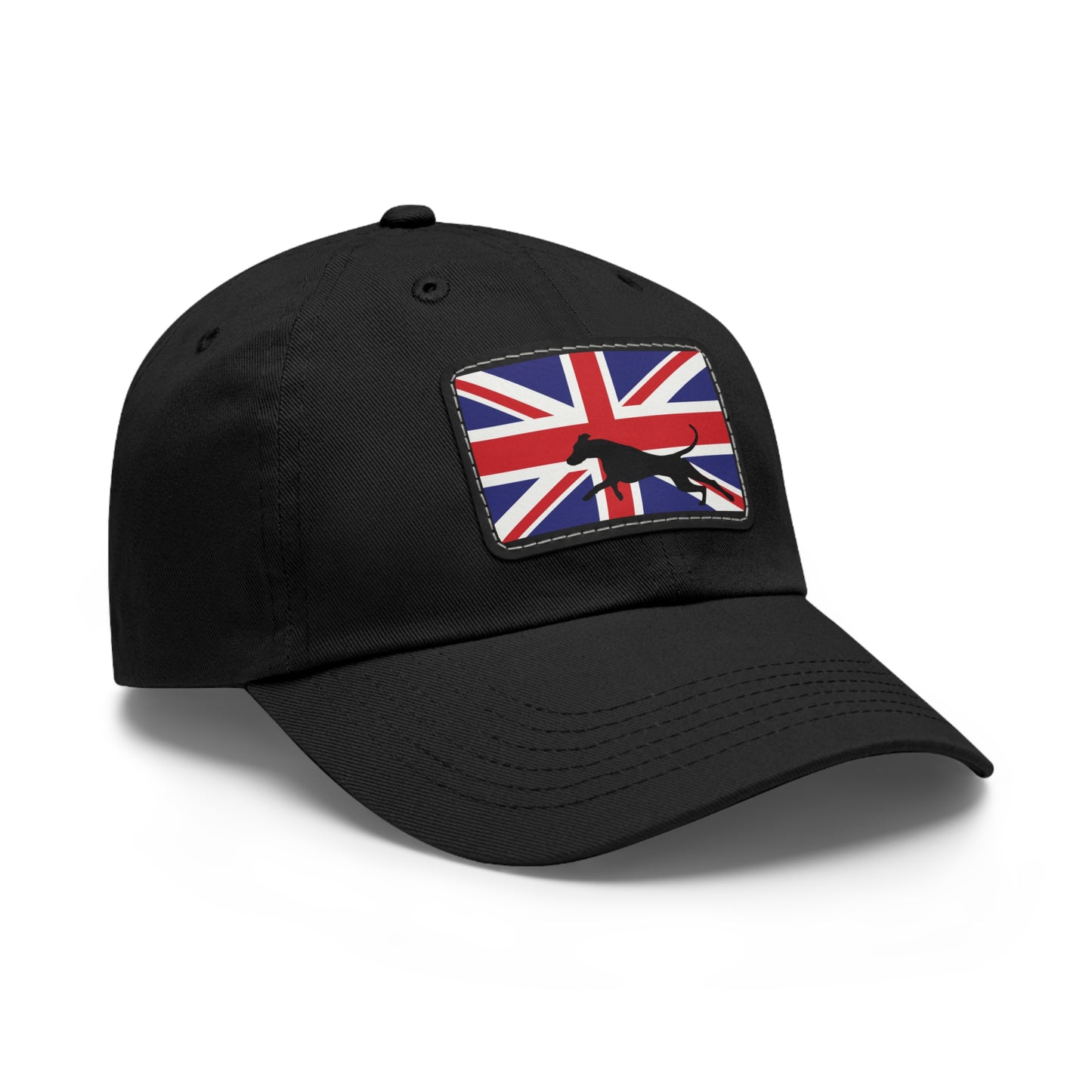 Doberman UK Protect 2 Dad Hat with Leather Patch (Rectangle)