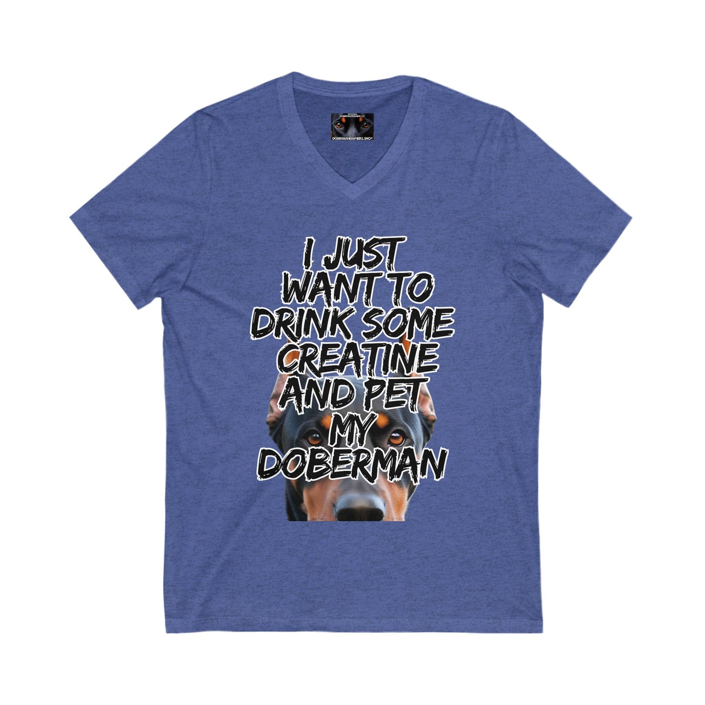 Just 4 Unisex Jersey Short Sleeve V-Neck Tee