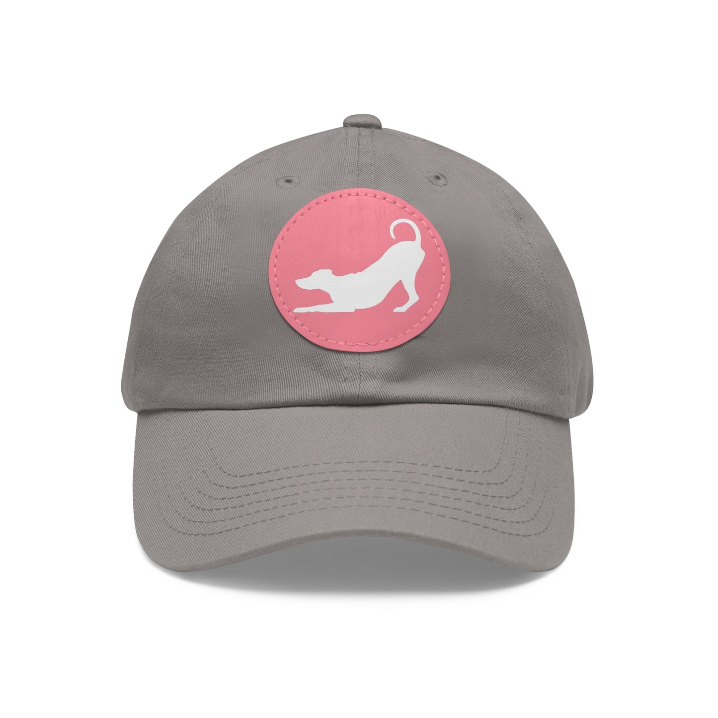 N 2 Dad Hat with Leather Patch (Round)