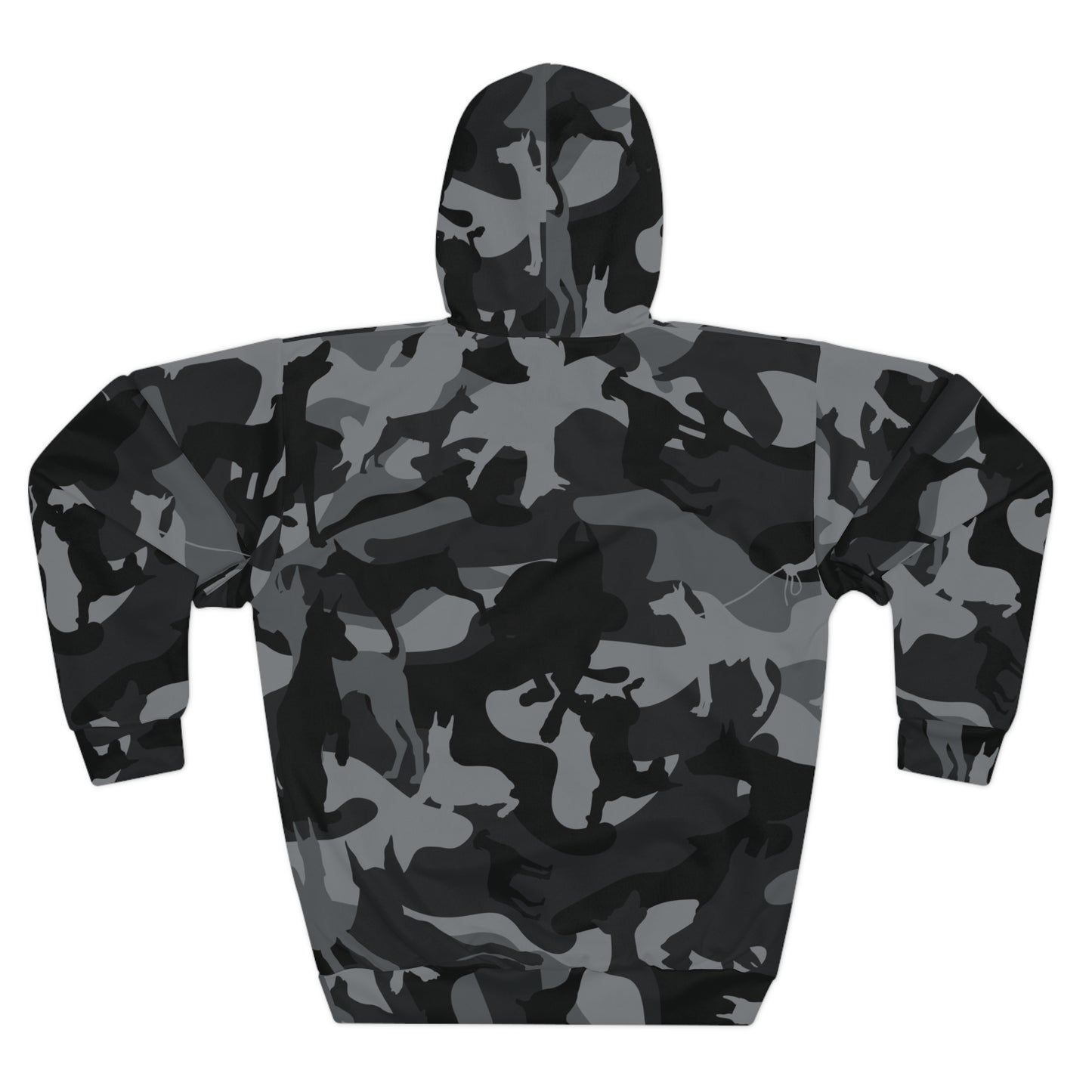 Doberman Camo 11 Unisex Pullover Hoodie (AOP)