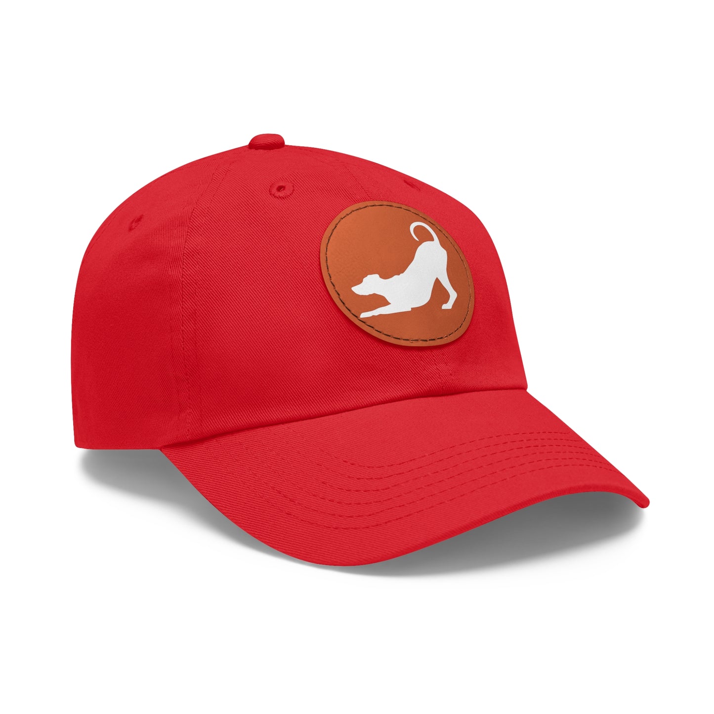 N 2 Dad Hat with Leather Patch (Round)
