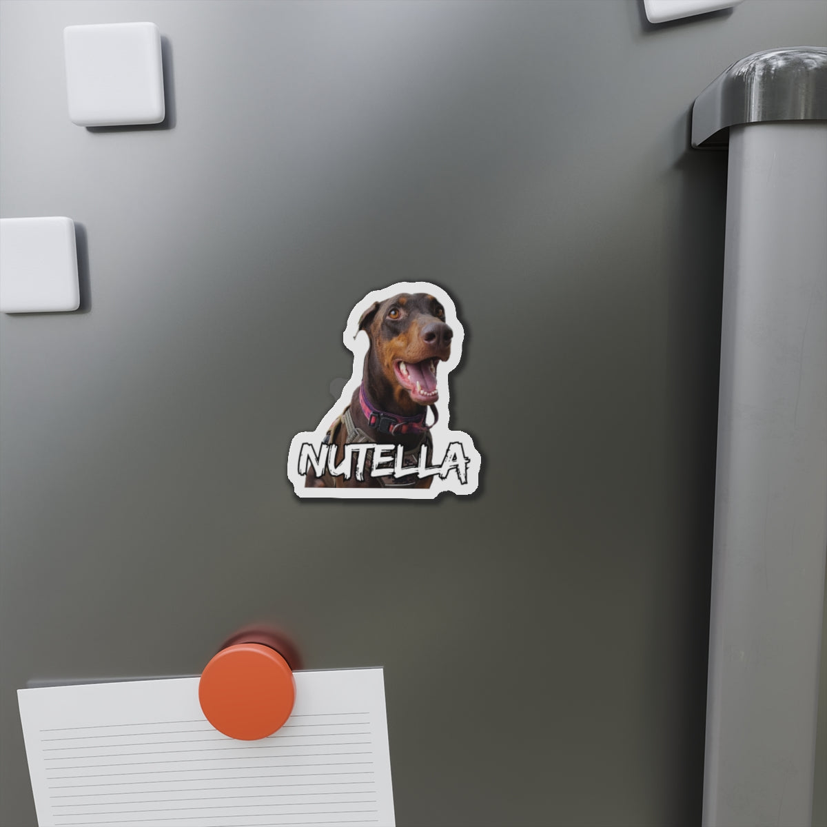 Custom Doberman Die-Cut Magnet