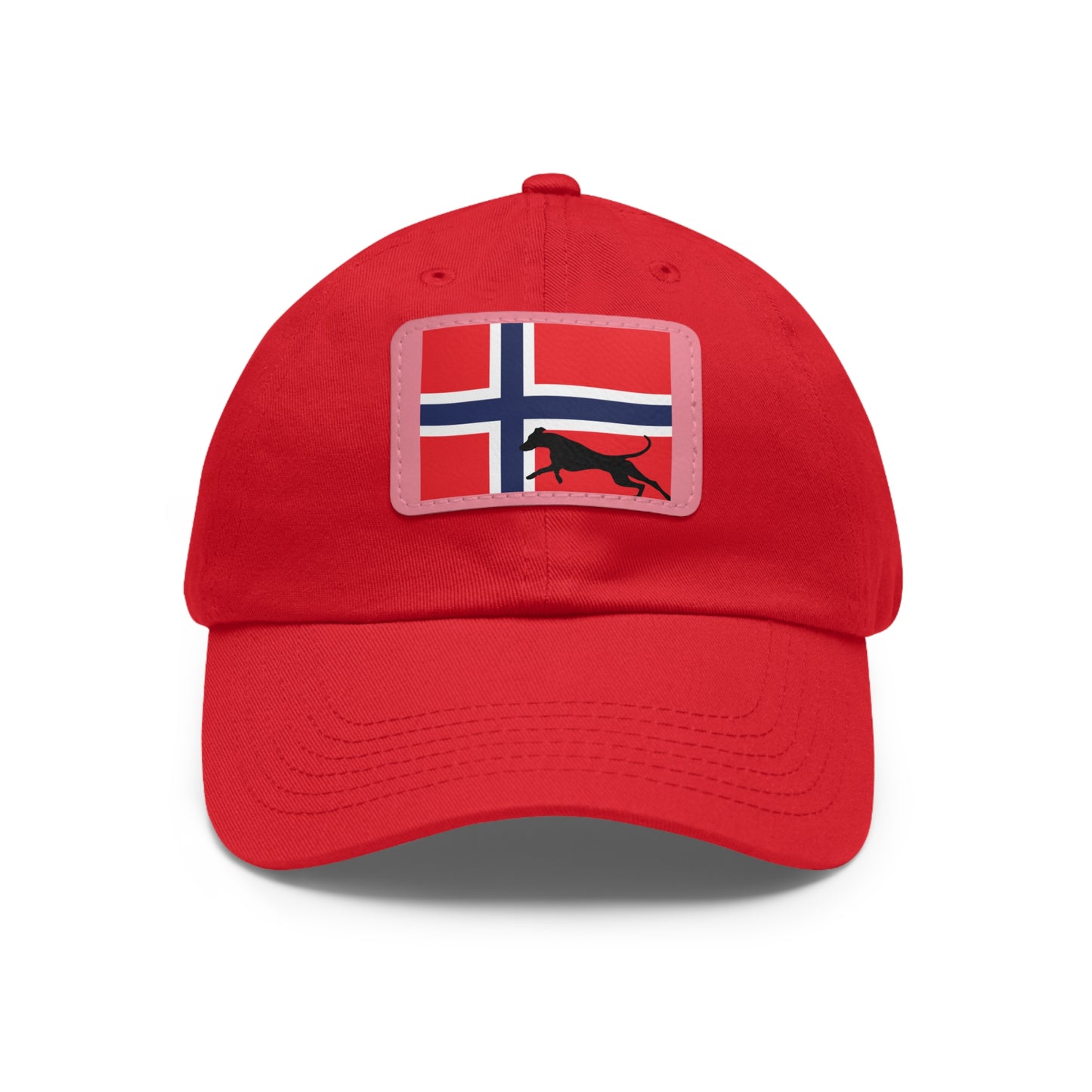 Doberman Norway Protect 1 Dad Hat with Leather Patch (Rectangle)