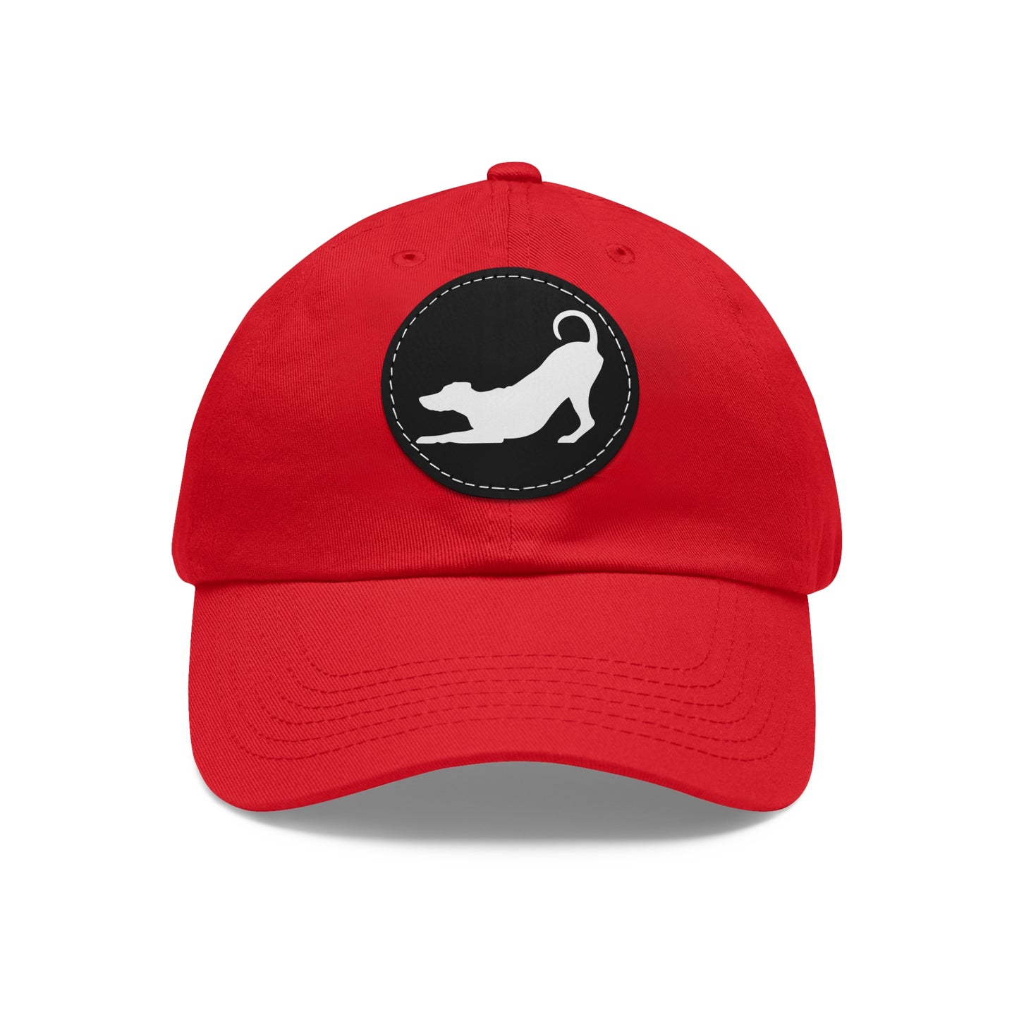 N 2 Dad Hat with Leather Patch (Round)