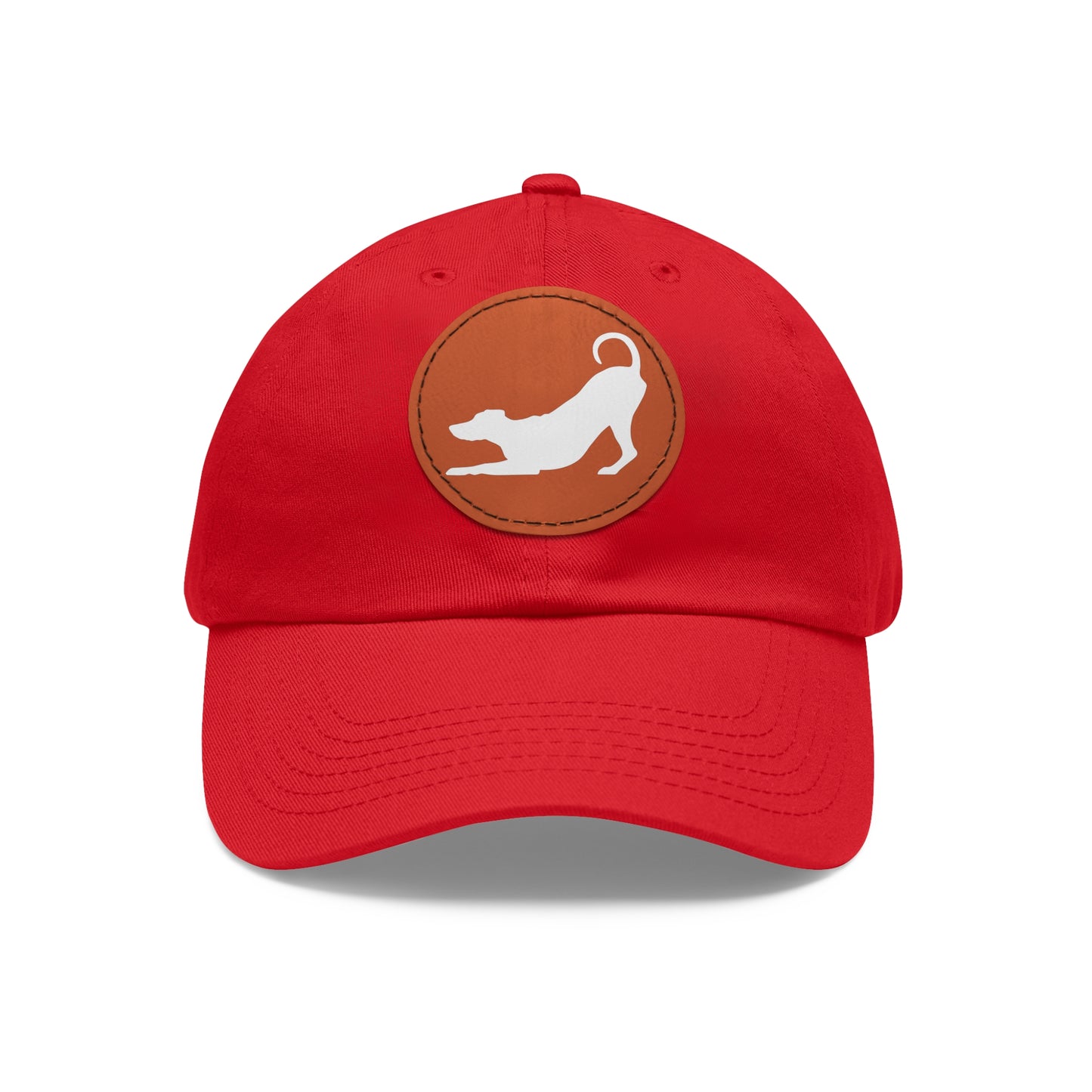 N 2 Dad Hat with Leather Patch (Round)