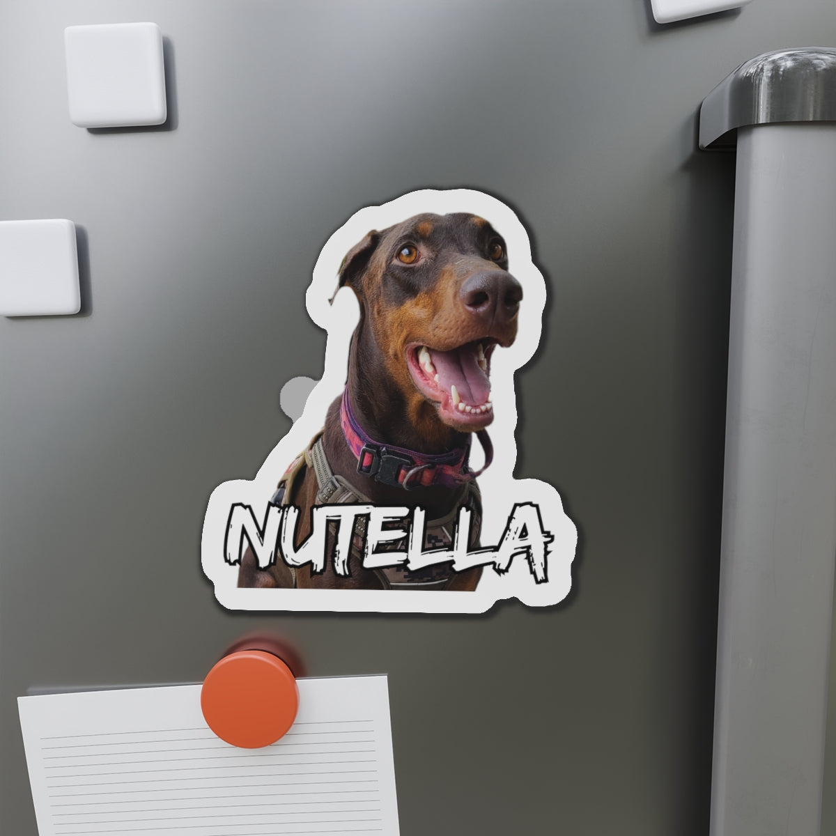 Custom Doberman Die-Cut Magnet