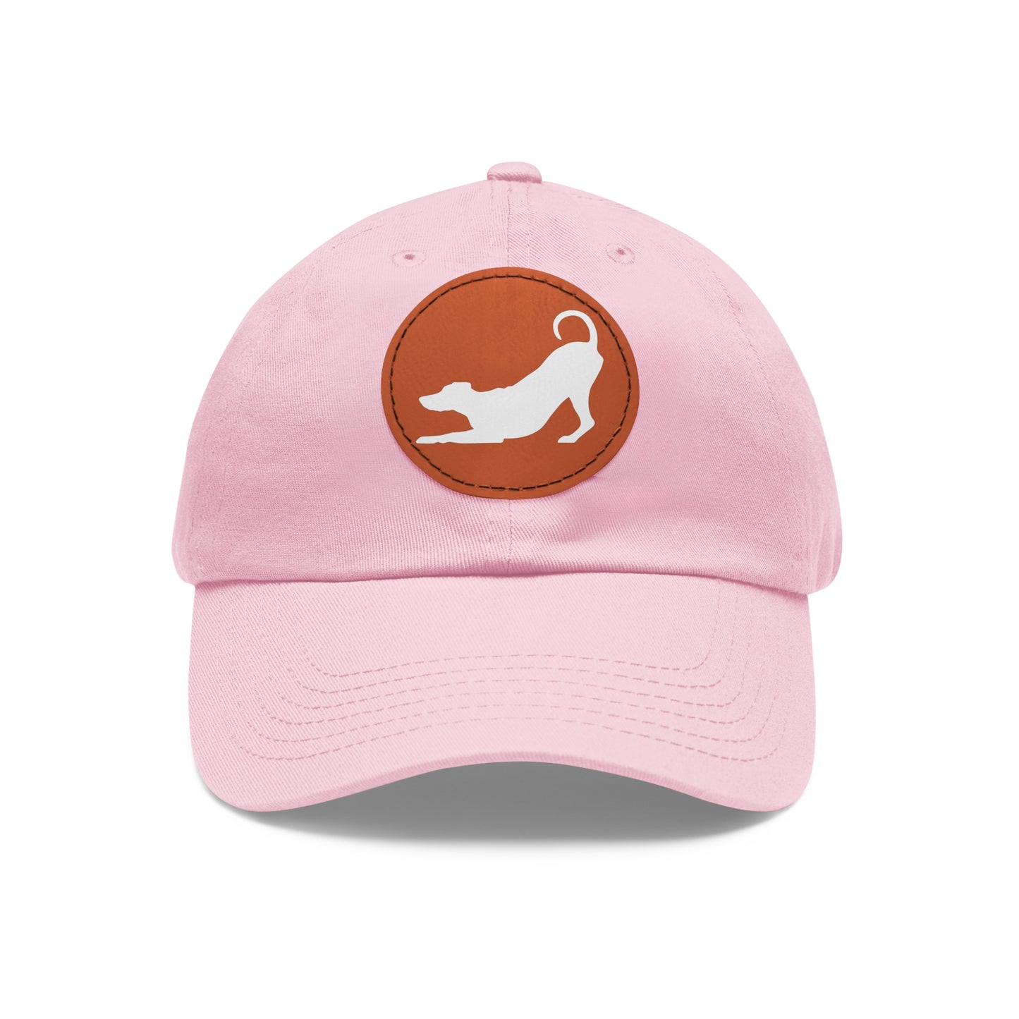 N 2 Dad Hat with Leather Patch (Round)