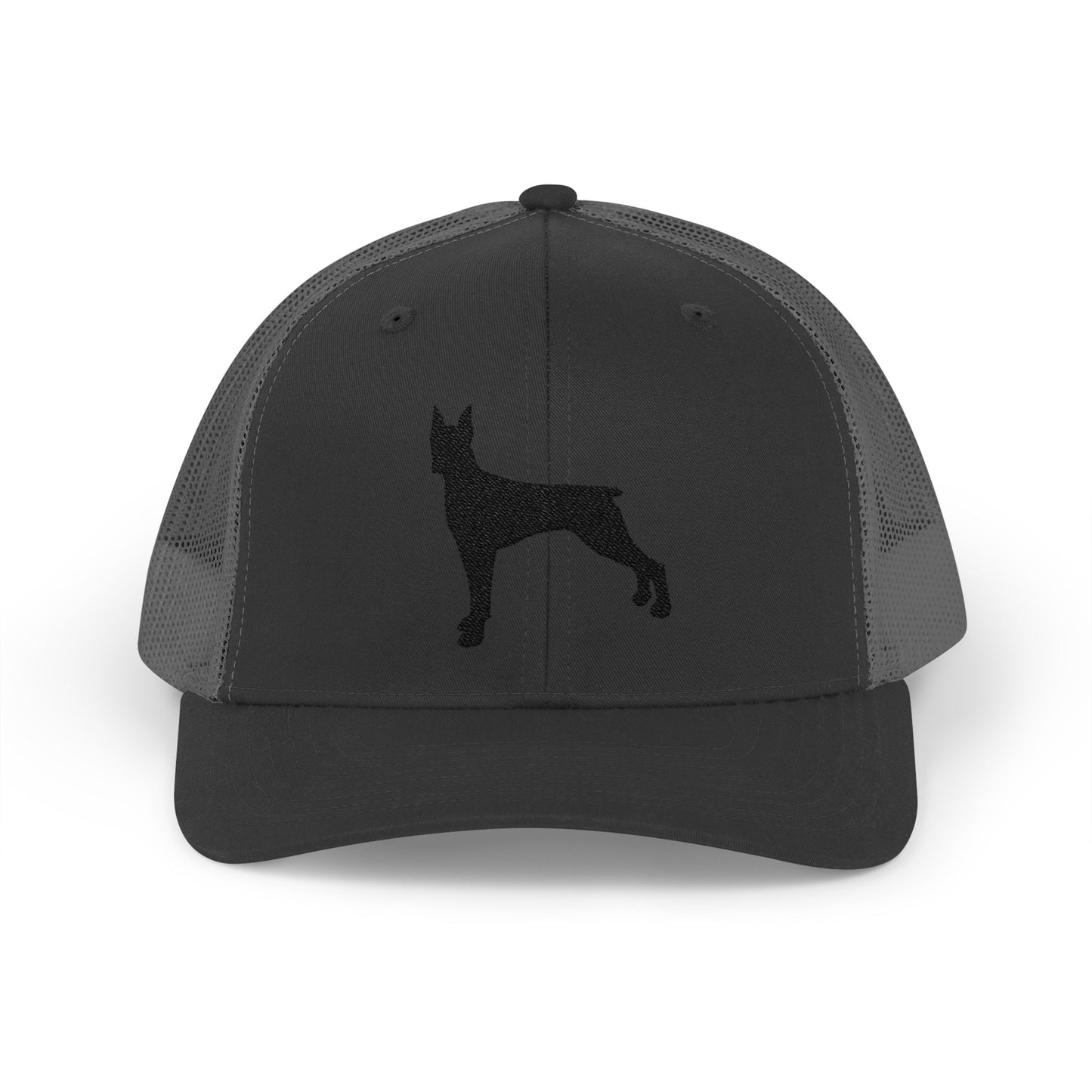Doberman 1 Silhouette Snapback Trucker Cap