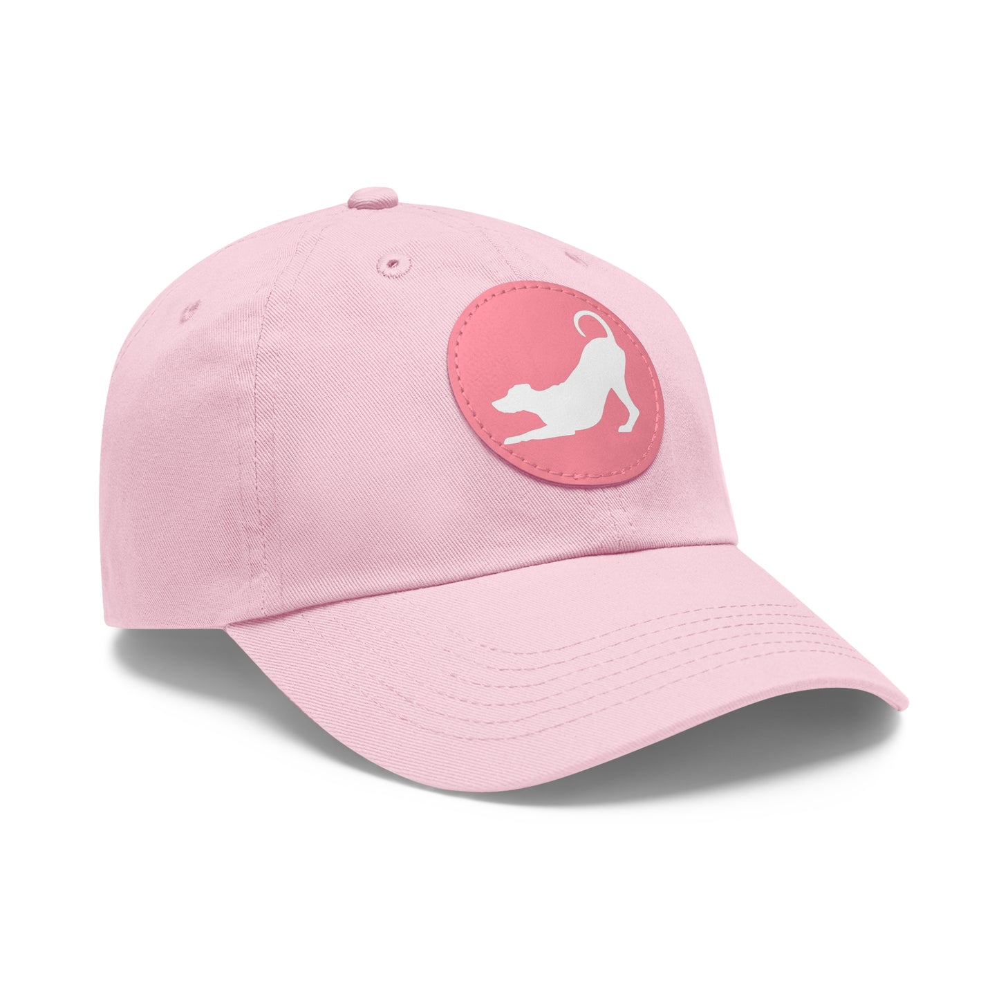 N 2 Dad Hat with Leather Patch (Round)