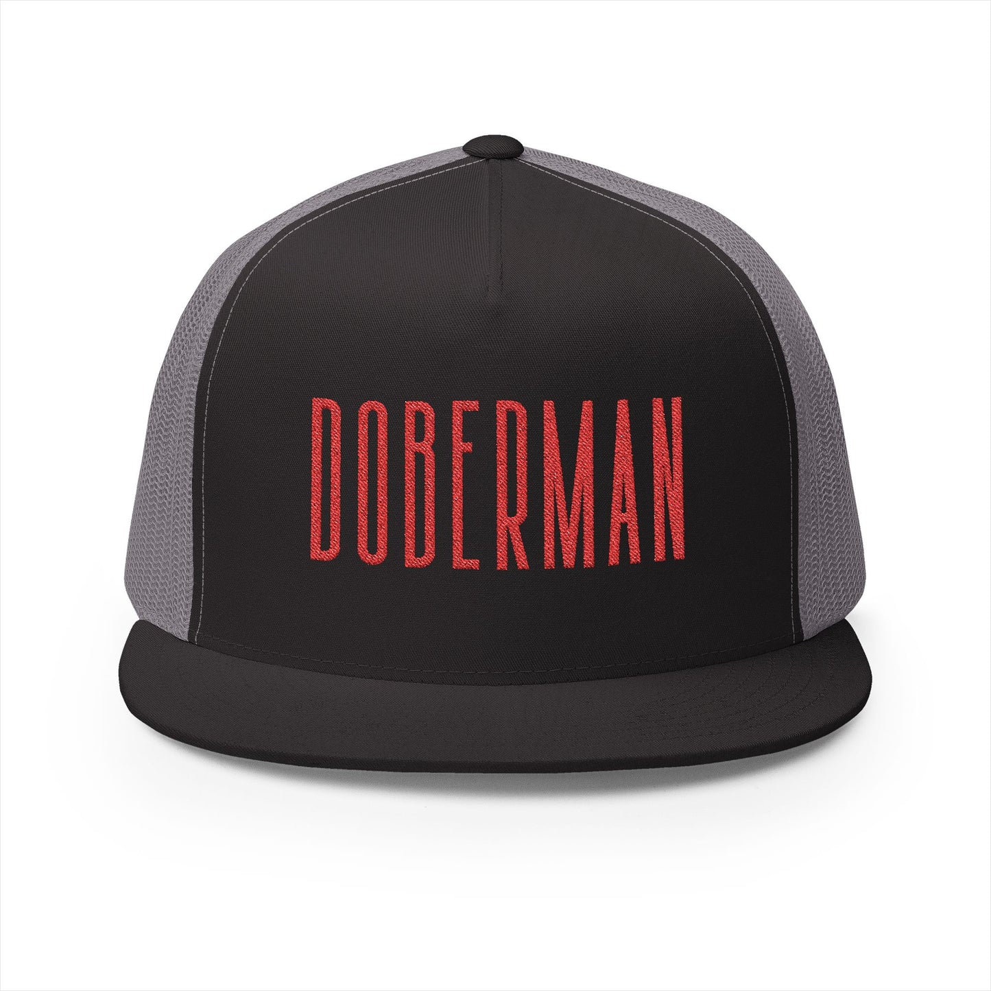 Doberman 3 Panel Trucker Cap