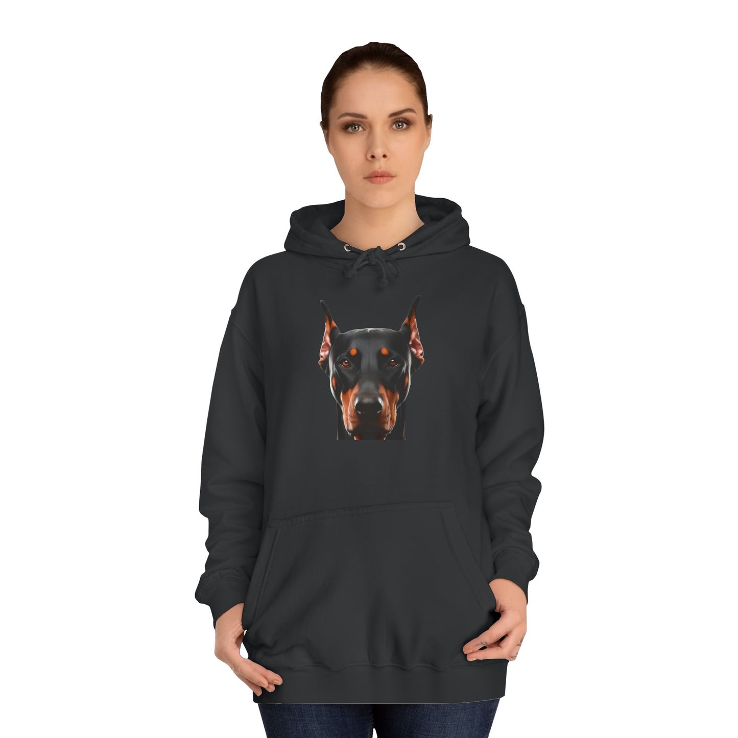 Doberman 1 Unisex College Hoodie
