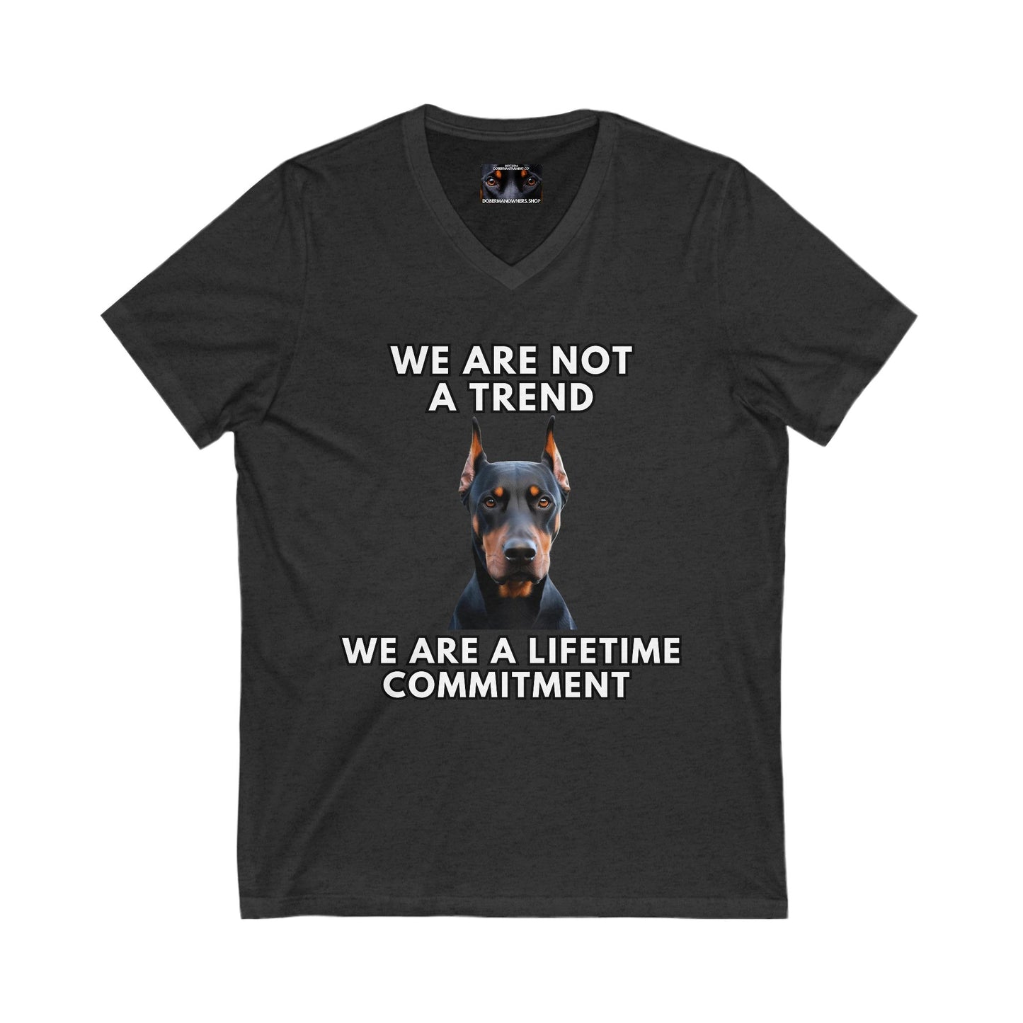 Adopt 8 Private Label Unisex Jersey Short Sleeve V-Neck Tee