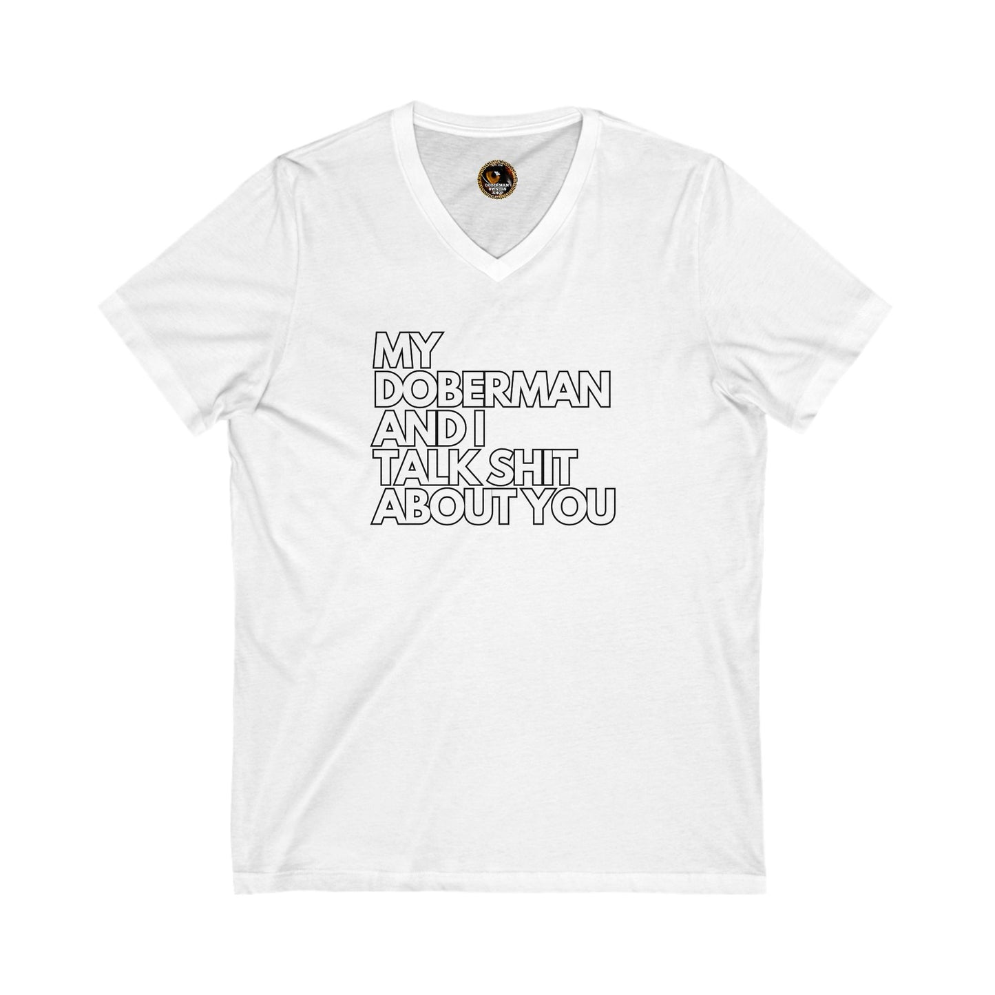 DTT 4 Private Lable Unisex Jersey Short Sleeve V-Neck Tee