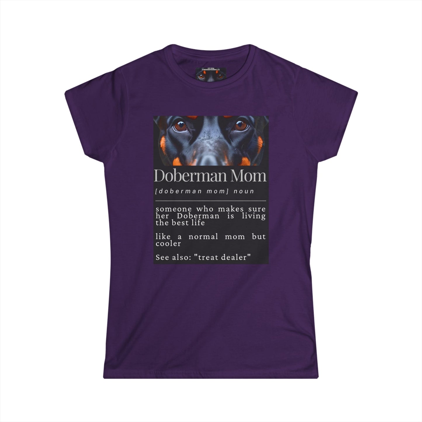 Doberman Mom S1 Women's Softstyle Tee