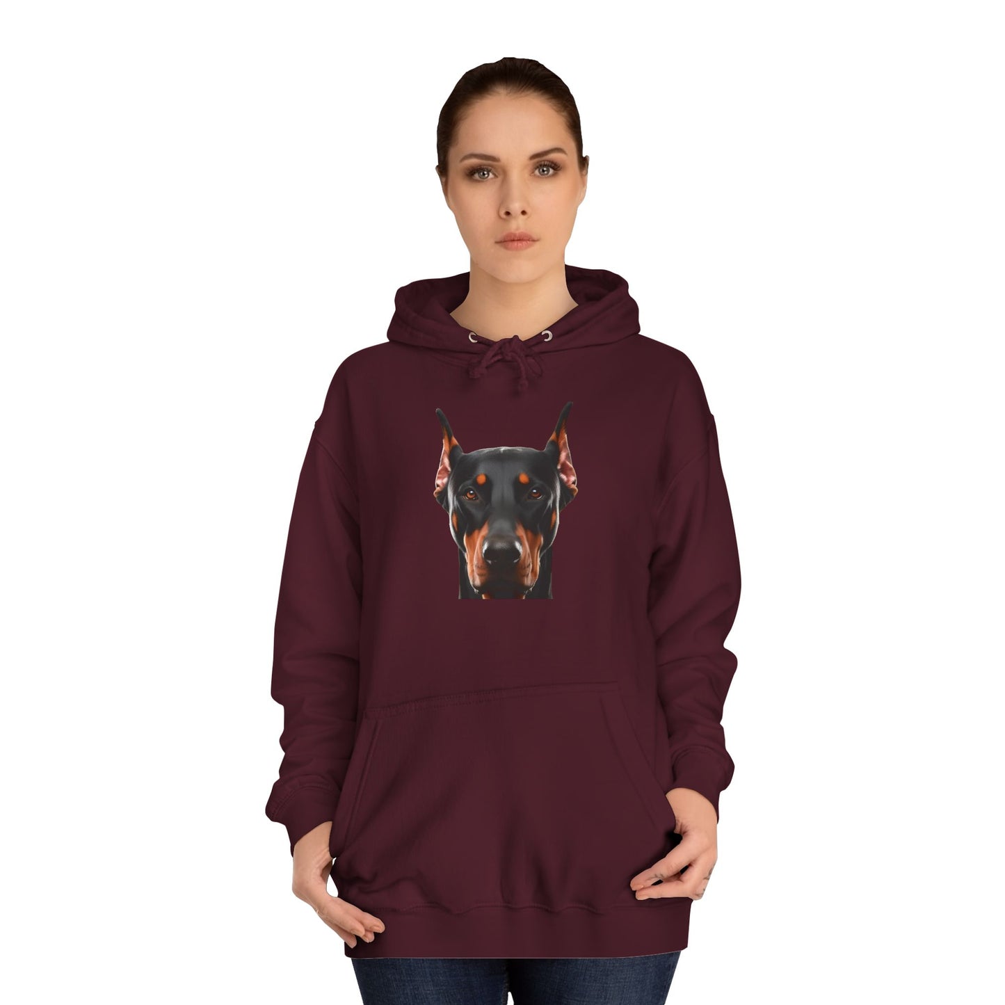 Doberman 1 Unisex College Hoodie