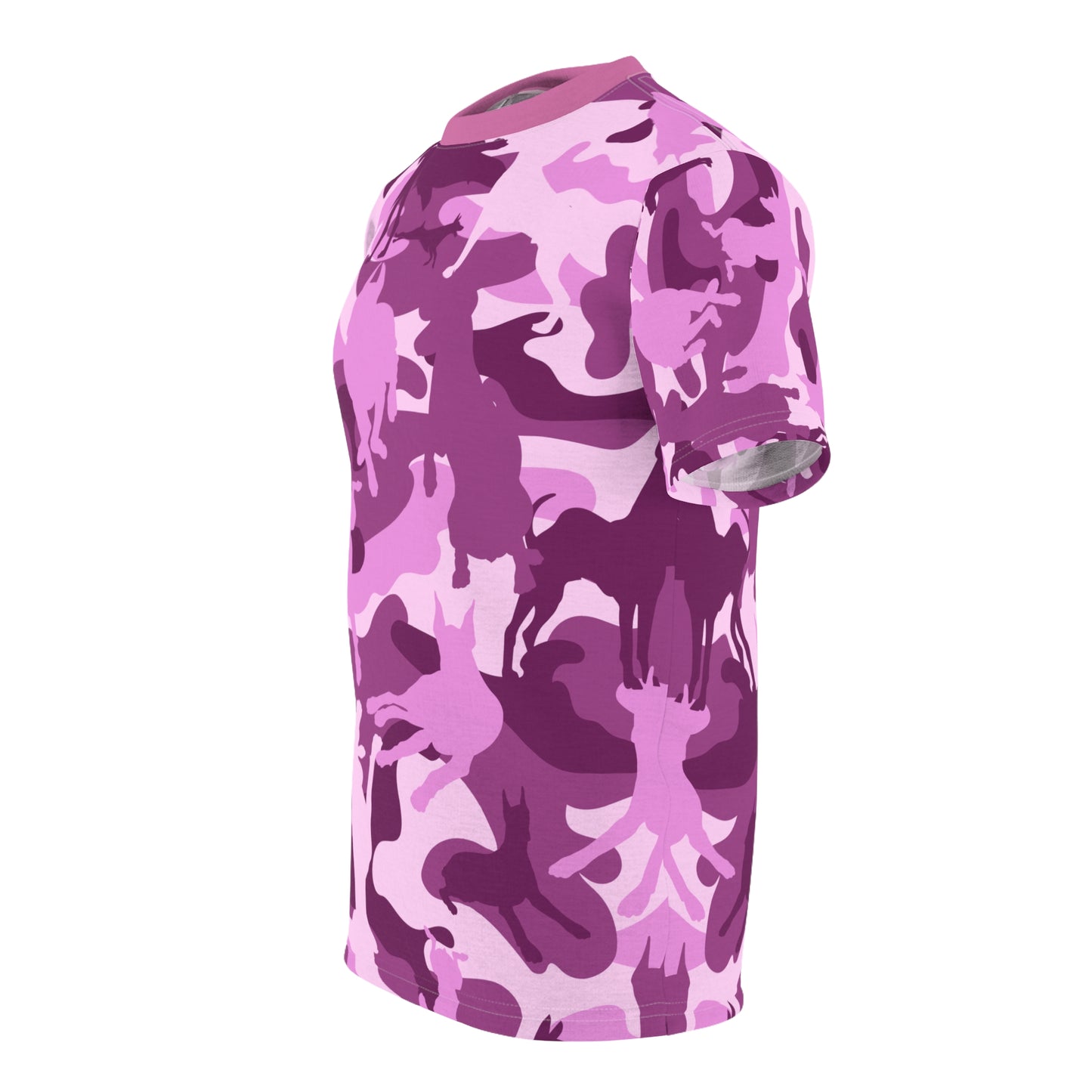 Doberman Camo 4 Unisex Cut & Sew Tee (AOP)