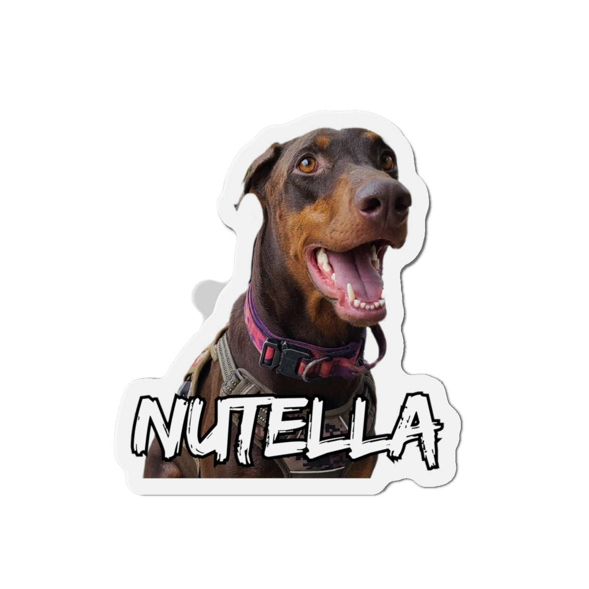 Custom Doberman Die-Cut Magnet
