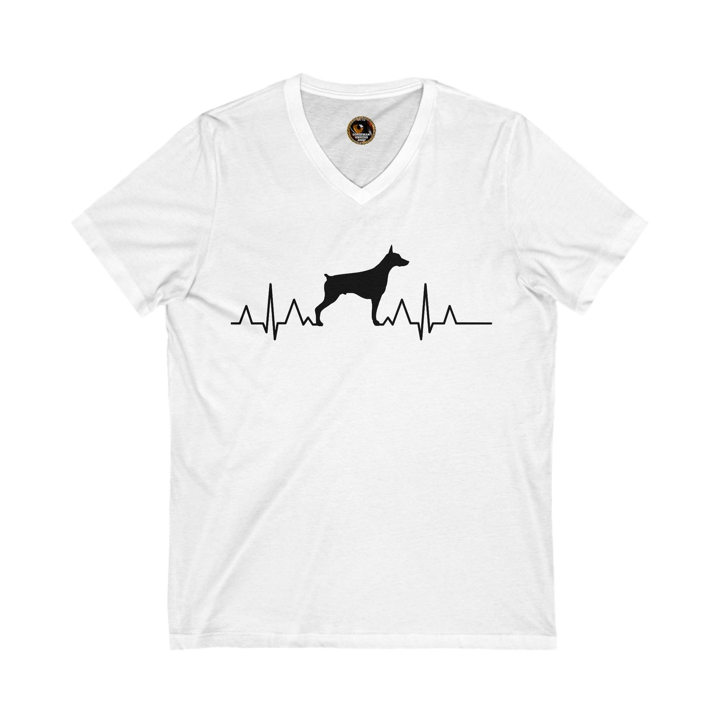 Heartbeat 1 Special Edition Private Label Unisex Jersey Short Sleeve V-Neck Tee