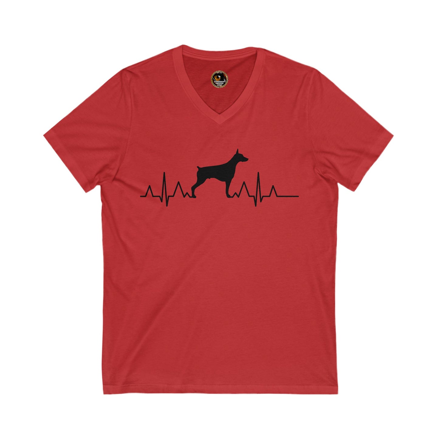 Heartbeat 1 Special Edition Private Label Unisex Jersey Short Sleeve V-Neck Tee