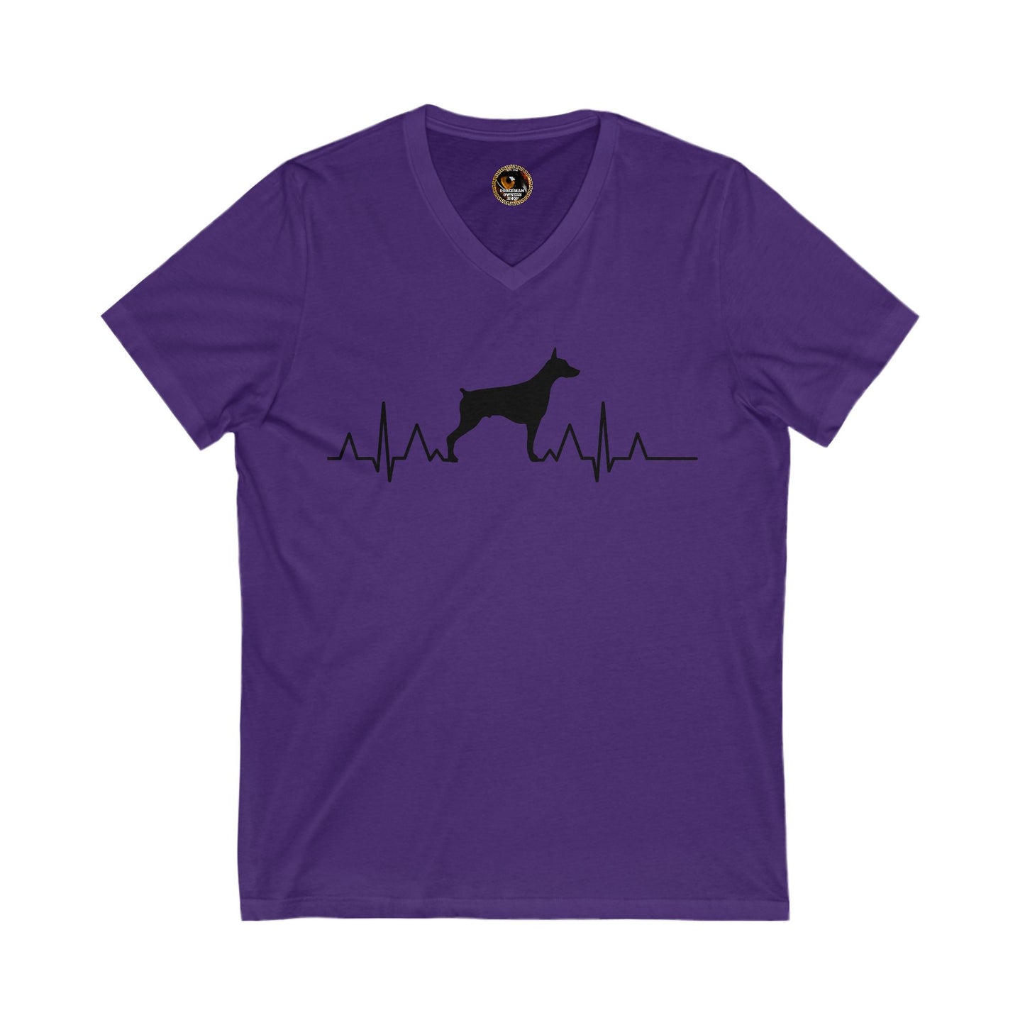 Heartbeat 1 Special Edition Private Label Unisex Jersey Short Sleeve V-Neck Tee