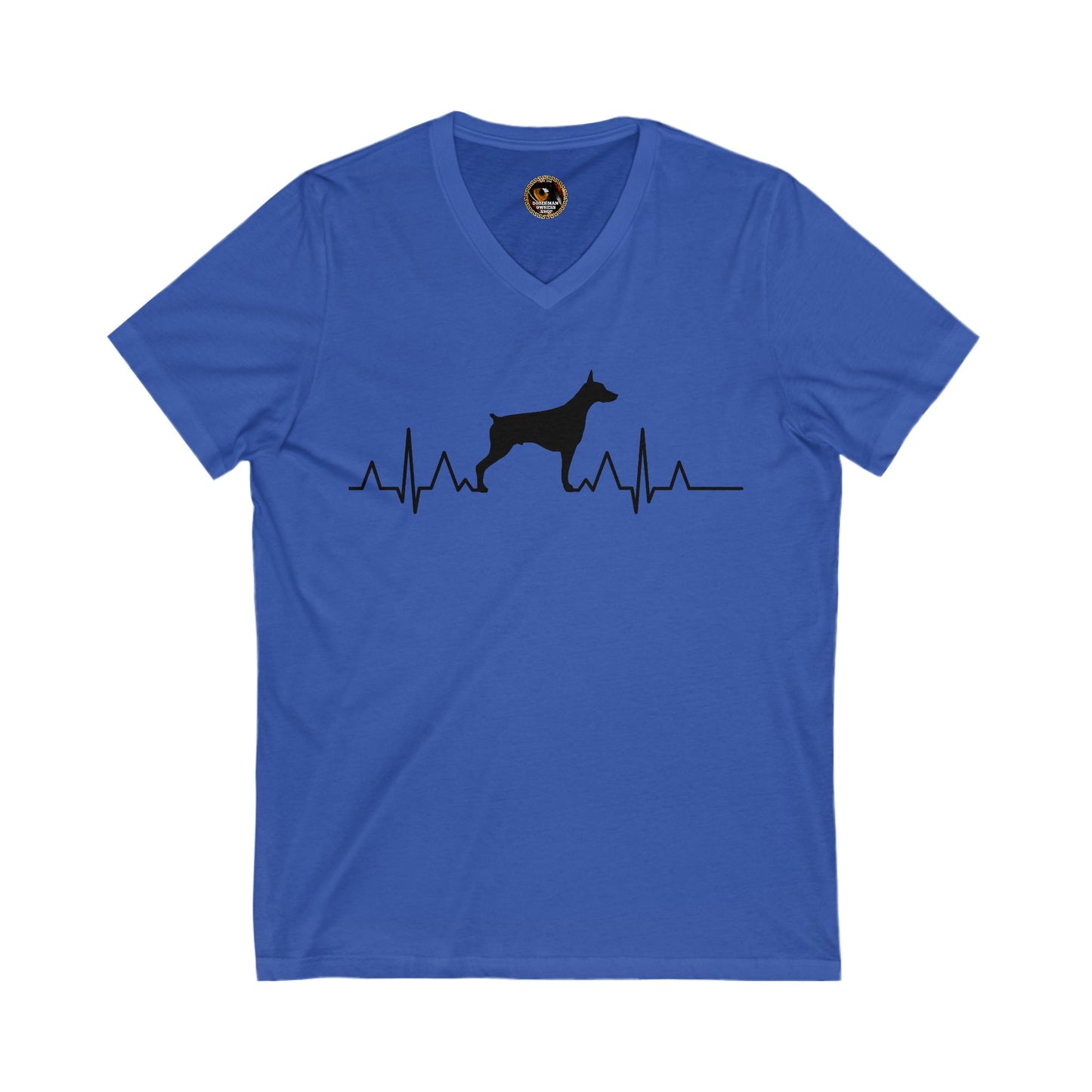Heartbeat 1 Special Edition Private Label Unisex Jersey Short Sleeve V-Neck Tee