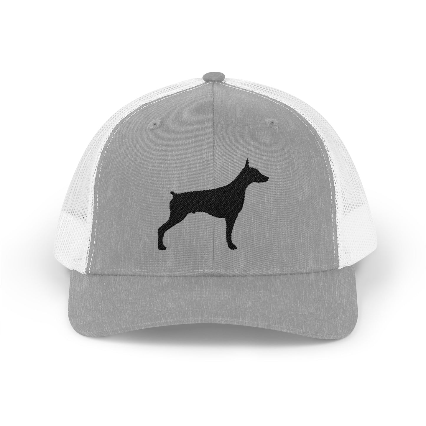 Doberman 2 Silhouette Snapback Trucker Cap