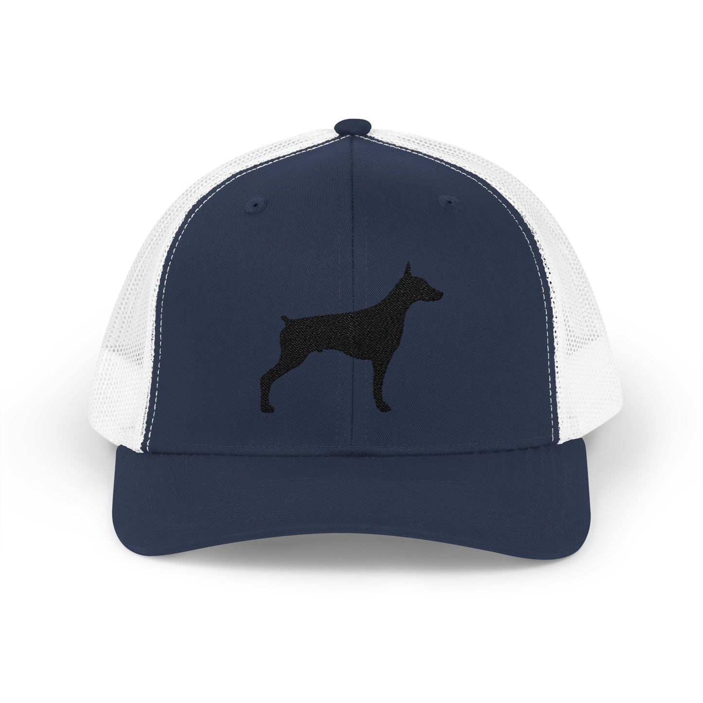 Doberman 2 Silhouette Snapback Trucker Cap