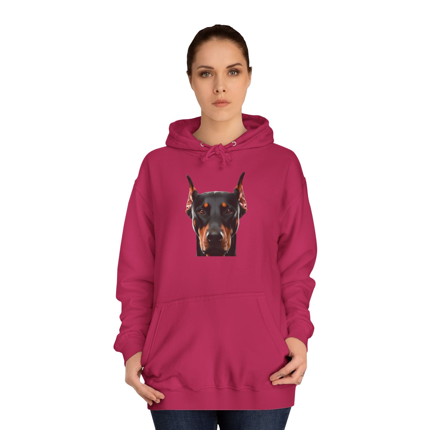 Doberman 1 Unisex College Hoodie