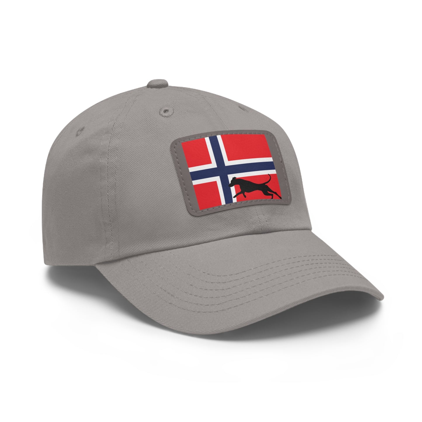 Doberman Norway Protect 1 Dad Hat with Leather Patch (Rectangle)
