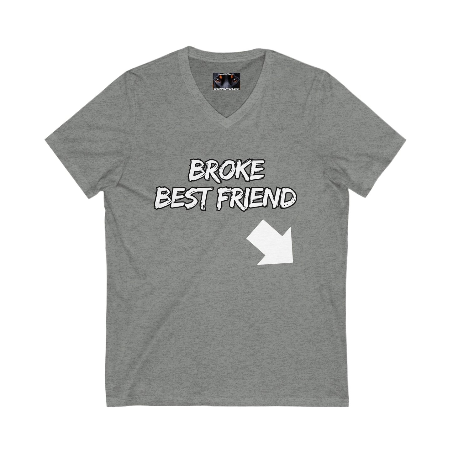Bestfrind 1 Private Label Unisex Jersey Short Sleeve V-Neck Tee