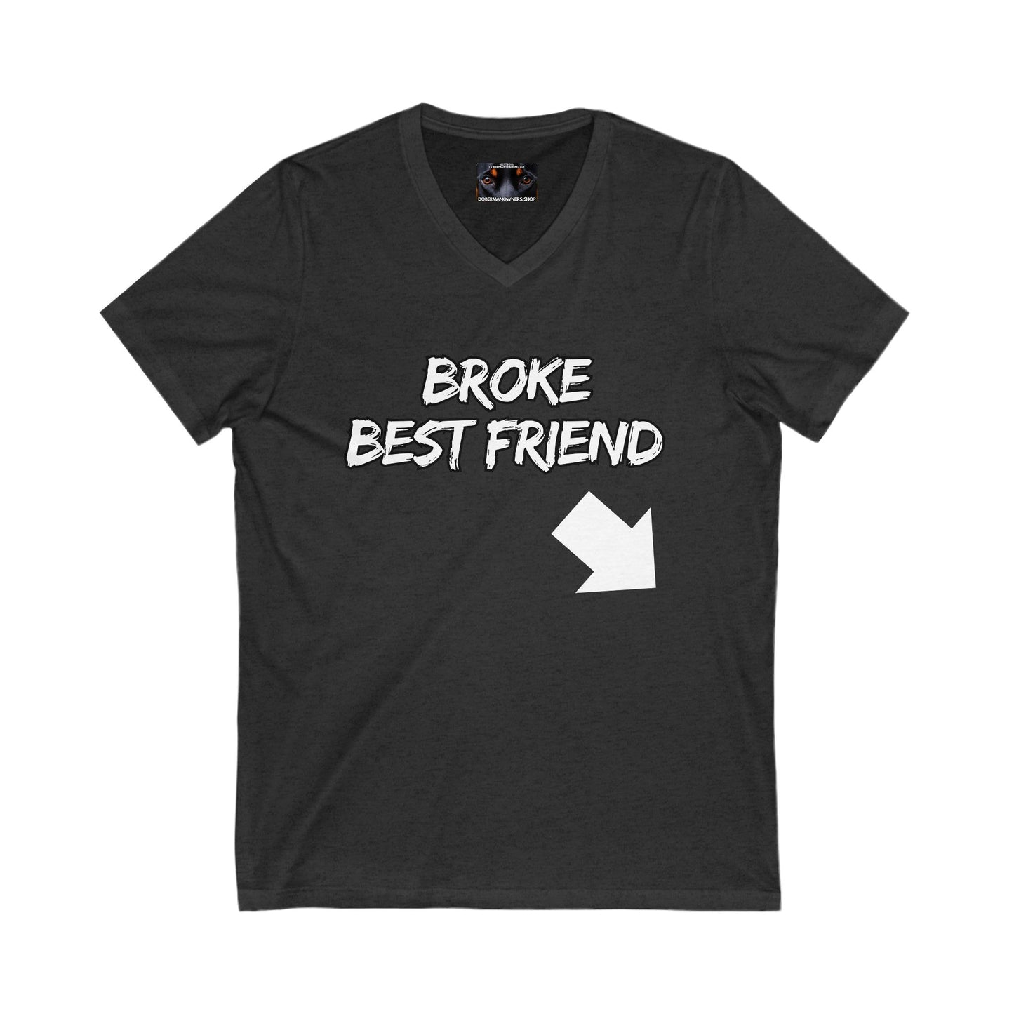 Bestfrind 1 Private Label Unisex Jersey Short Sleeve V-Neck Tee