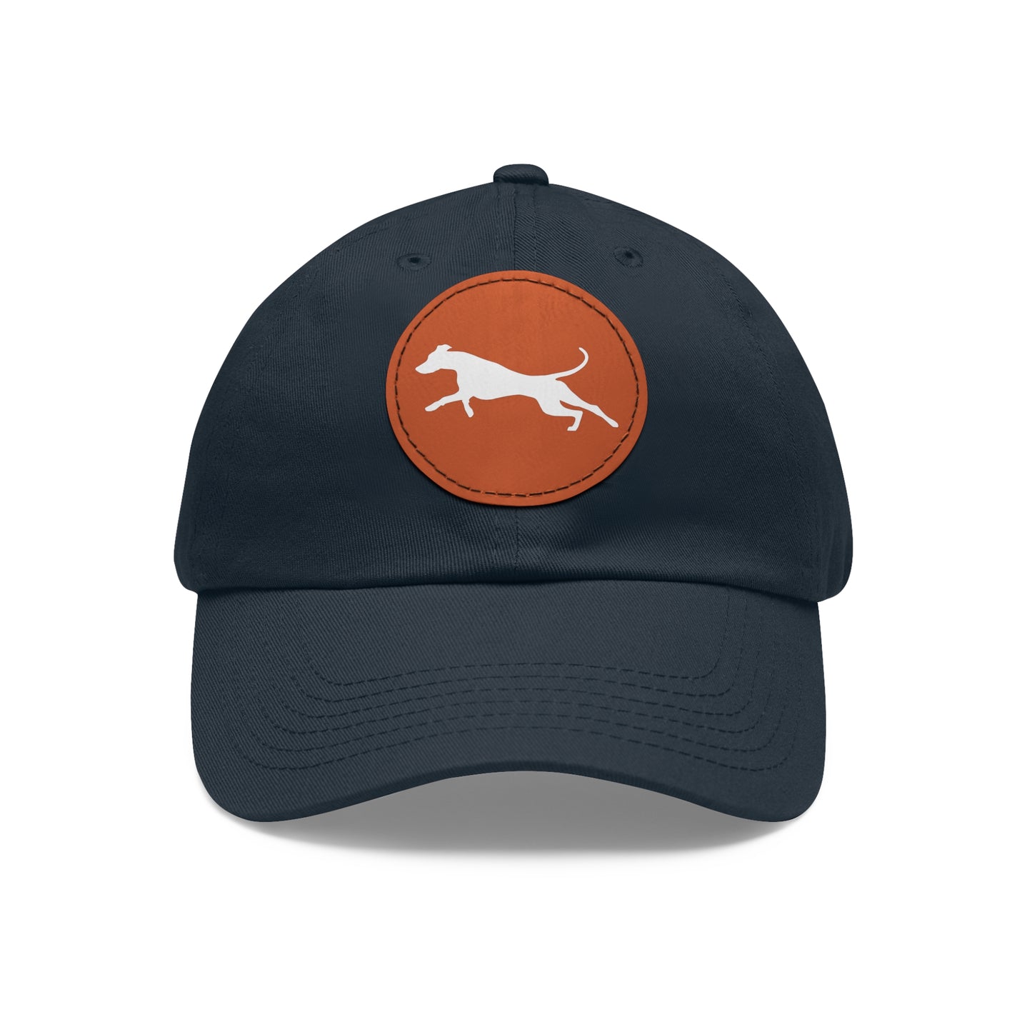 N 3 Dad Hat with Leather Patch (Round)