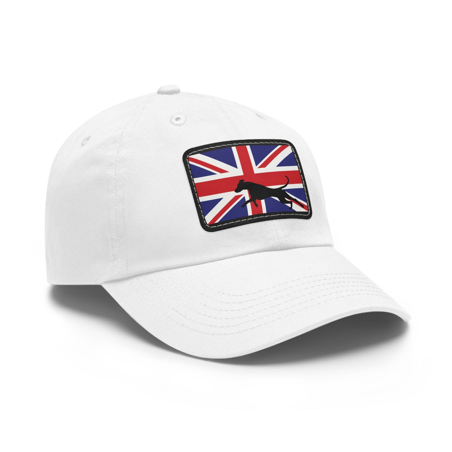 Doberman UK Protect 2 Dad Hat with Leather Patch (Rectangle)