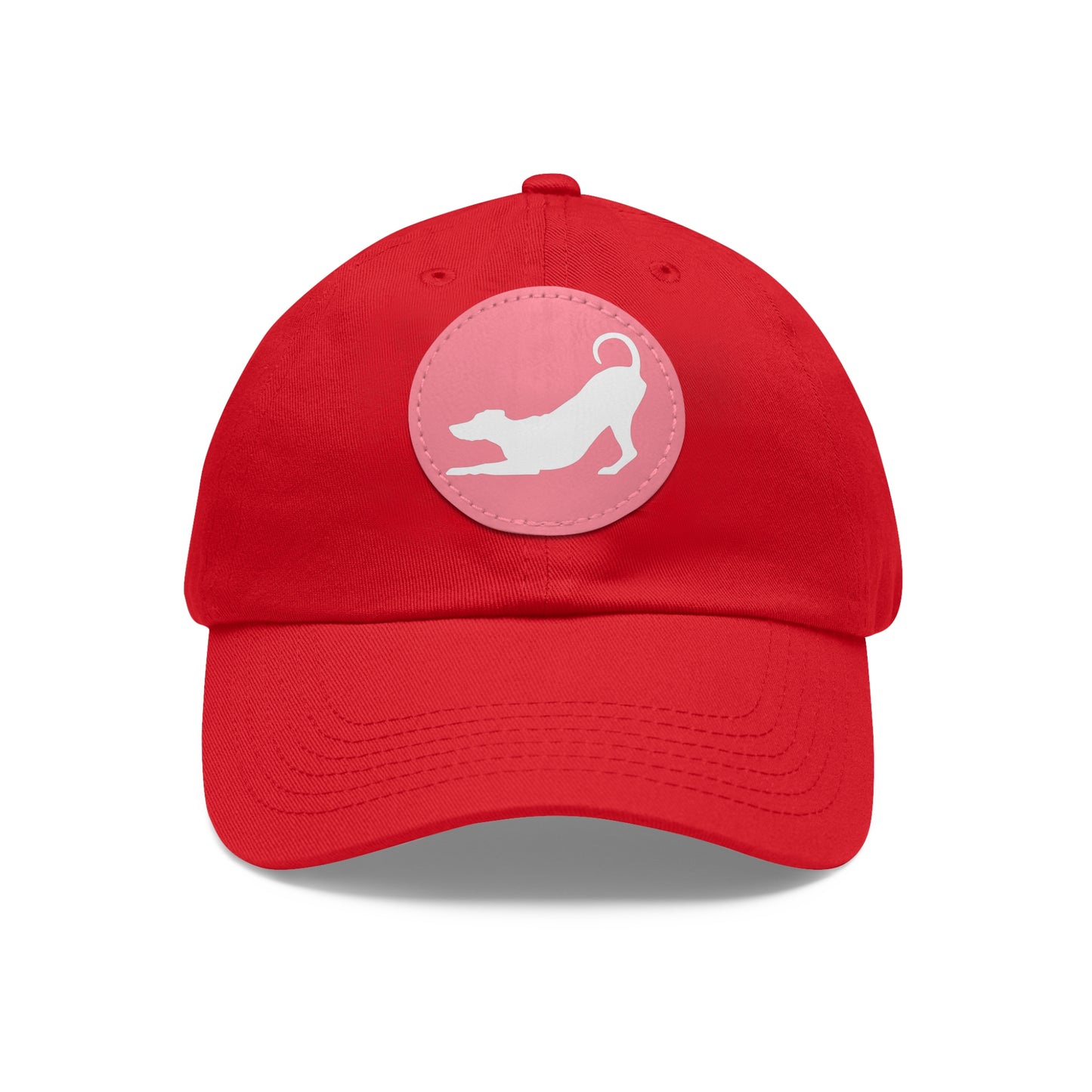 N 2 Dad Hat with Leather Patch (Round)