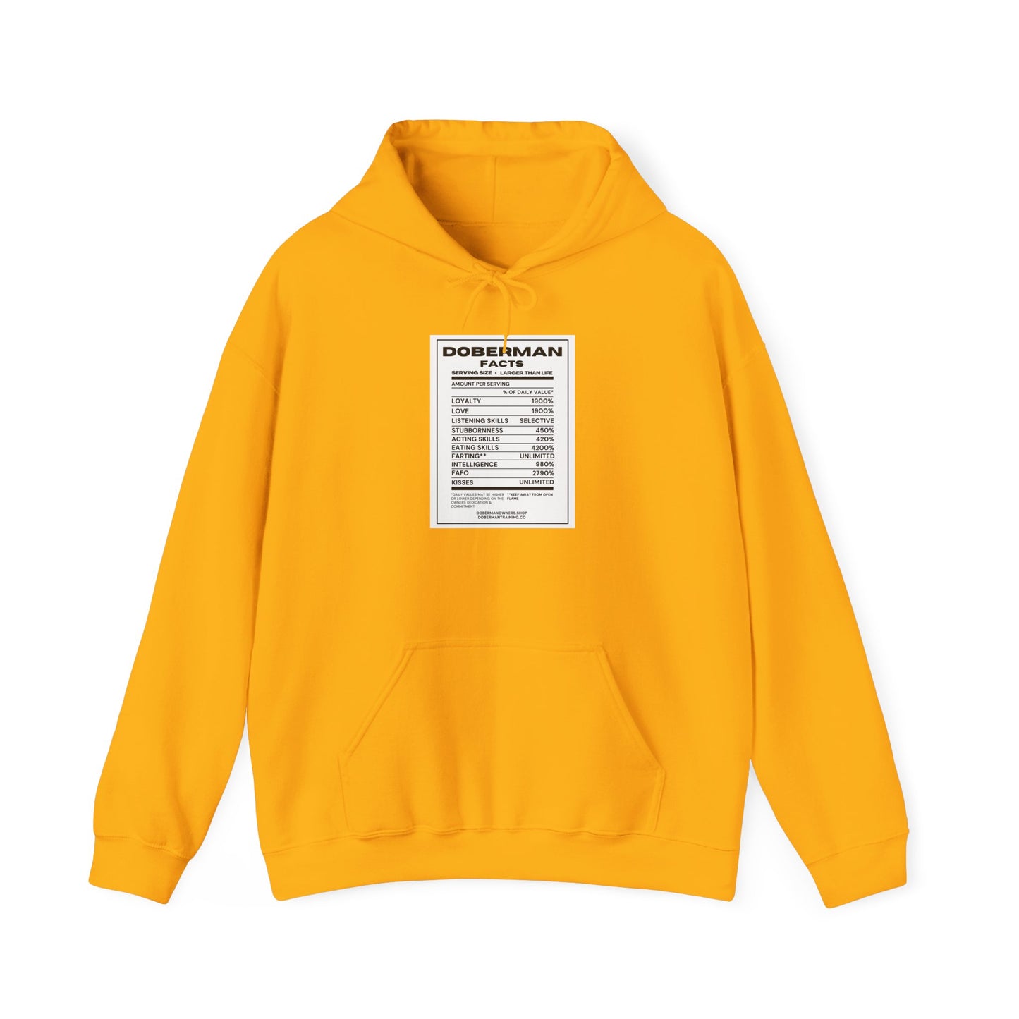 Doberman Facts 1 Unisex Heavy Blend™ Hooded Sweatshirt