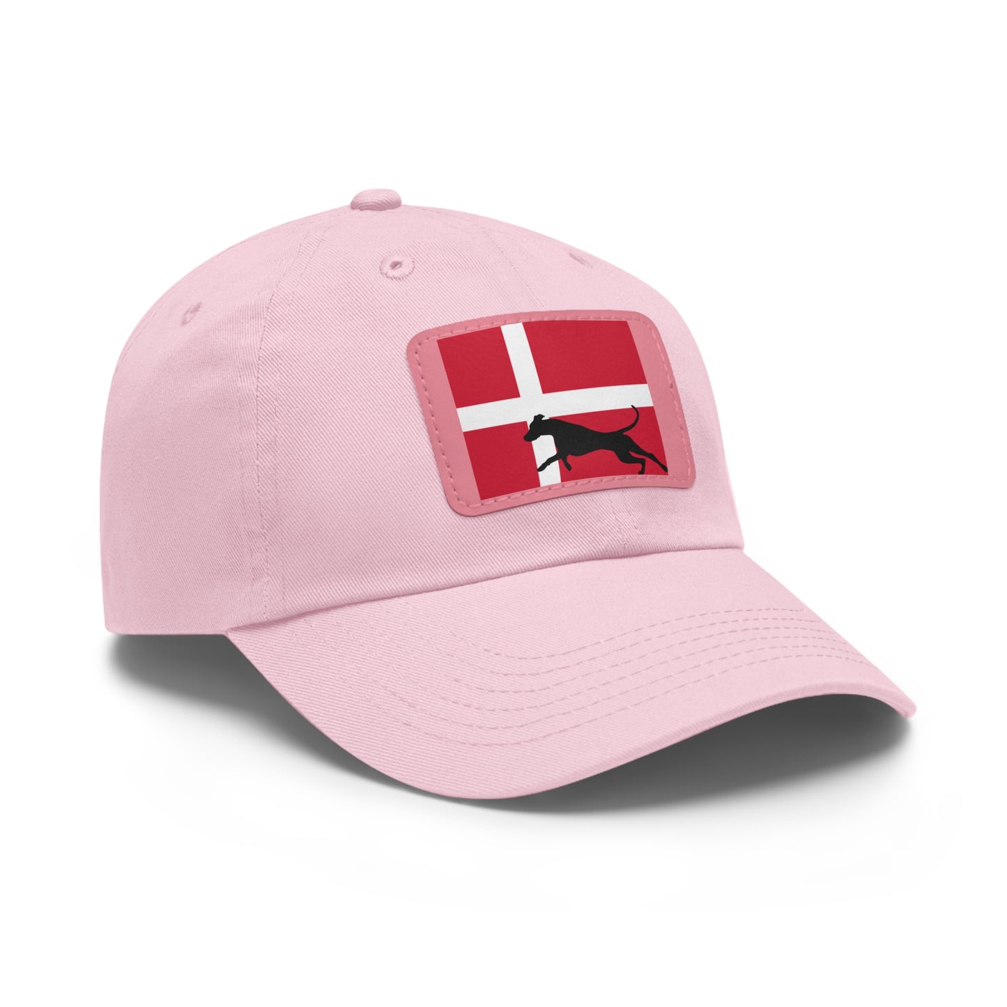 Doberman Denmark Protect 1 Dad Hat with Leather Patch (Rectangle)