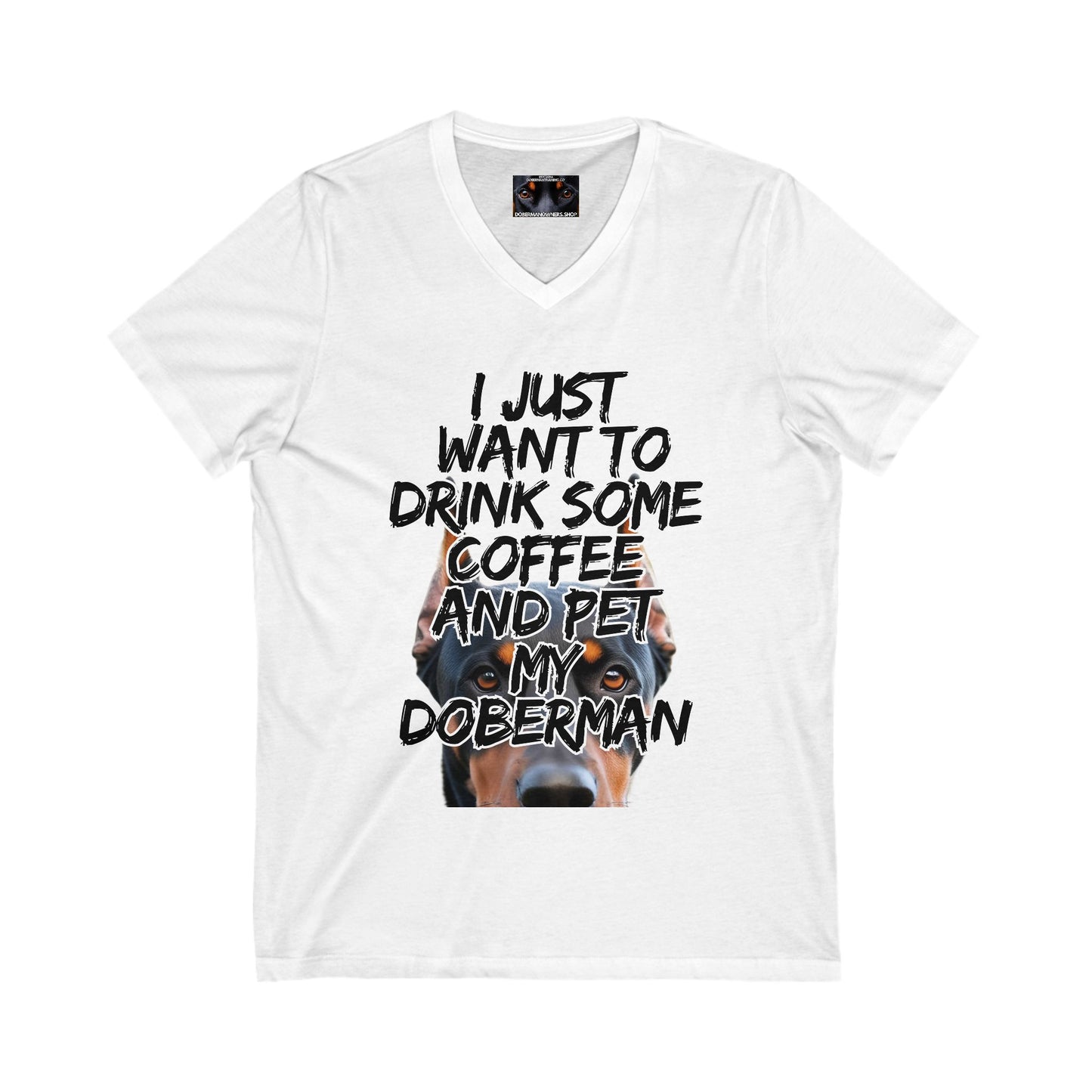 Just 3 Unisex Jersey Short Sleeve V-Neck Tee