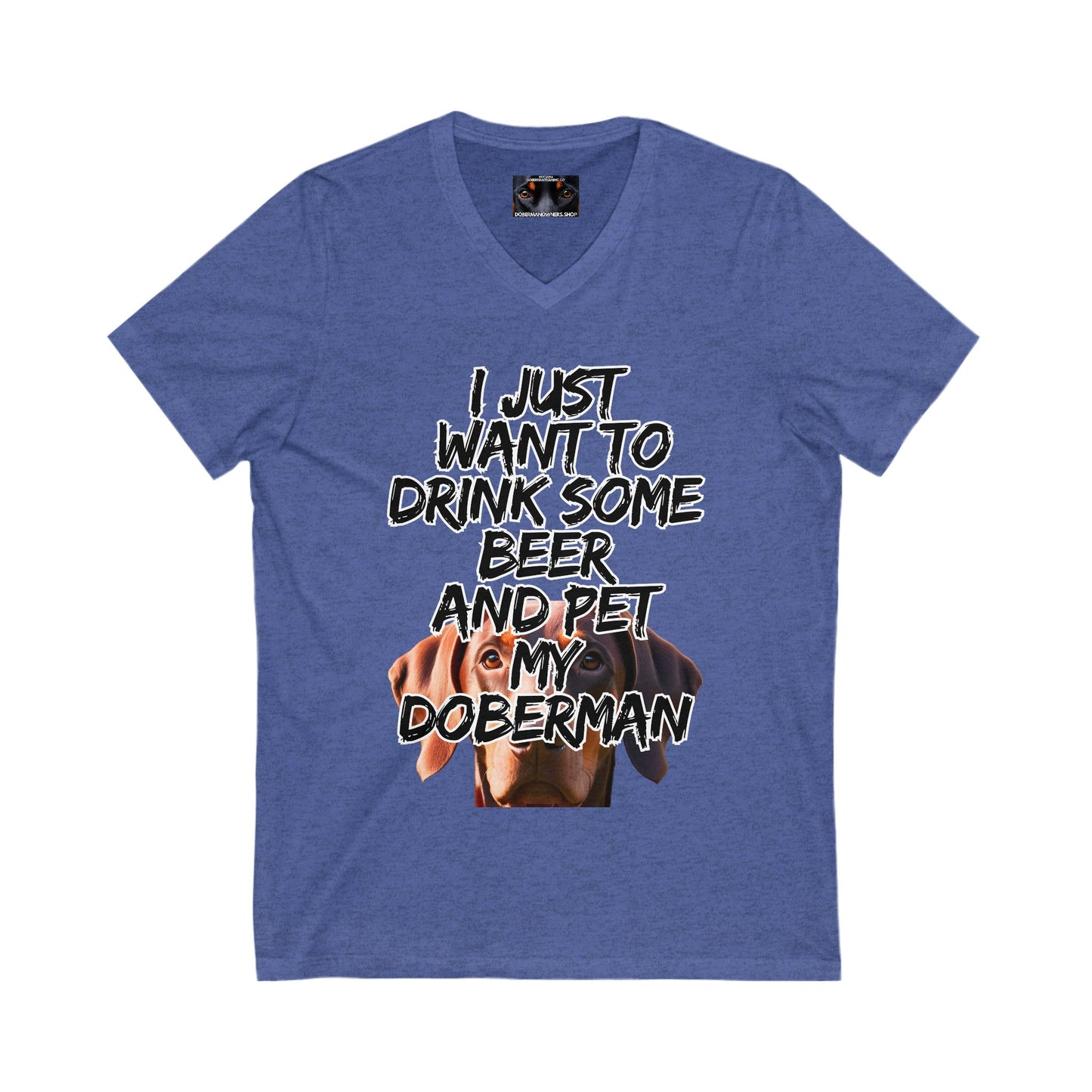 Just 5 Unisex Jersey Short Sleeve V-Neck Tee