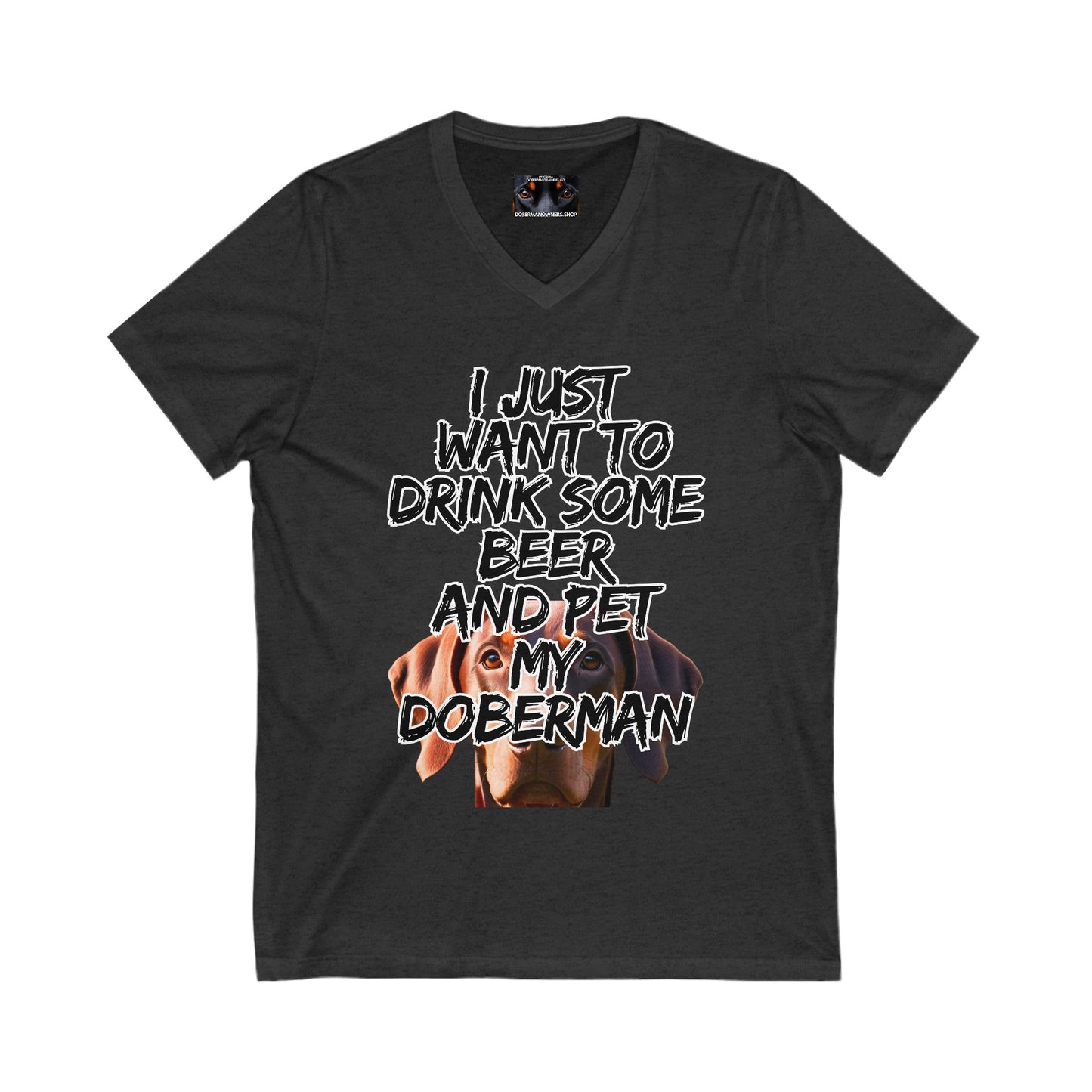Just 5 Unisex Jersey Short Sleeve V-Neck Tee