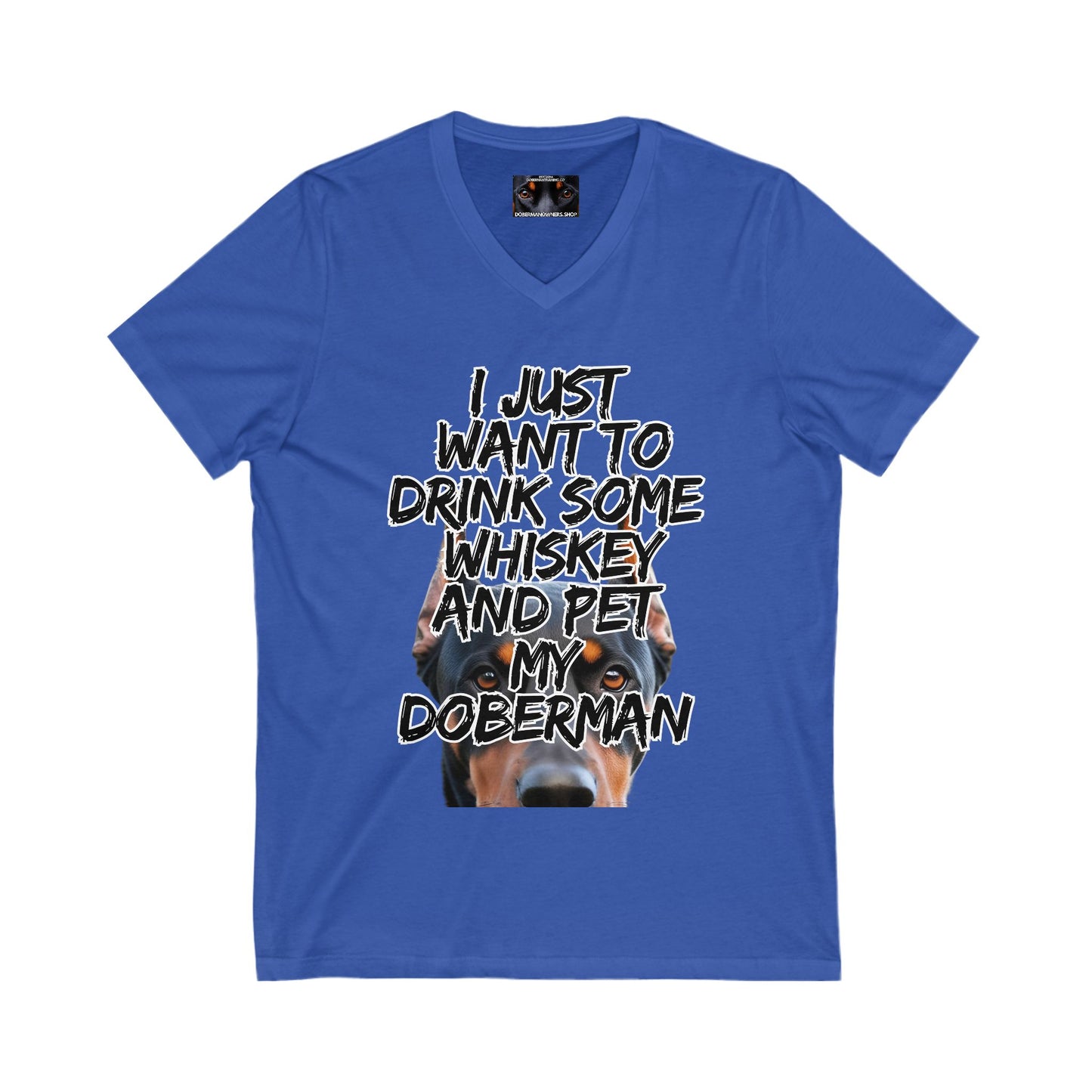 Just 1 Unisex Jersey Short Sleeve V-Neck Tee