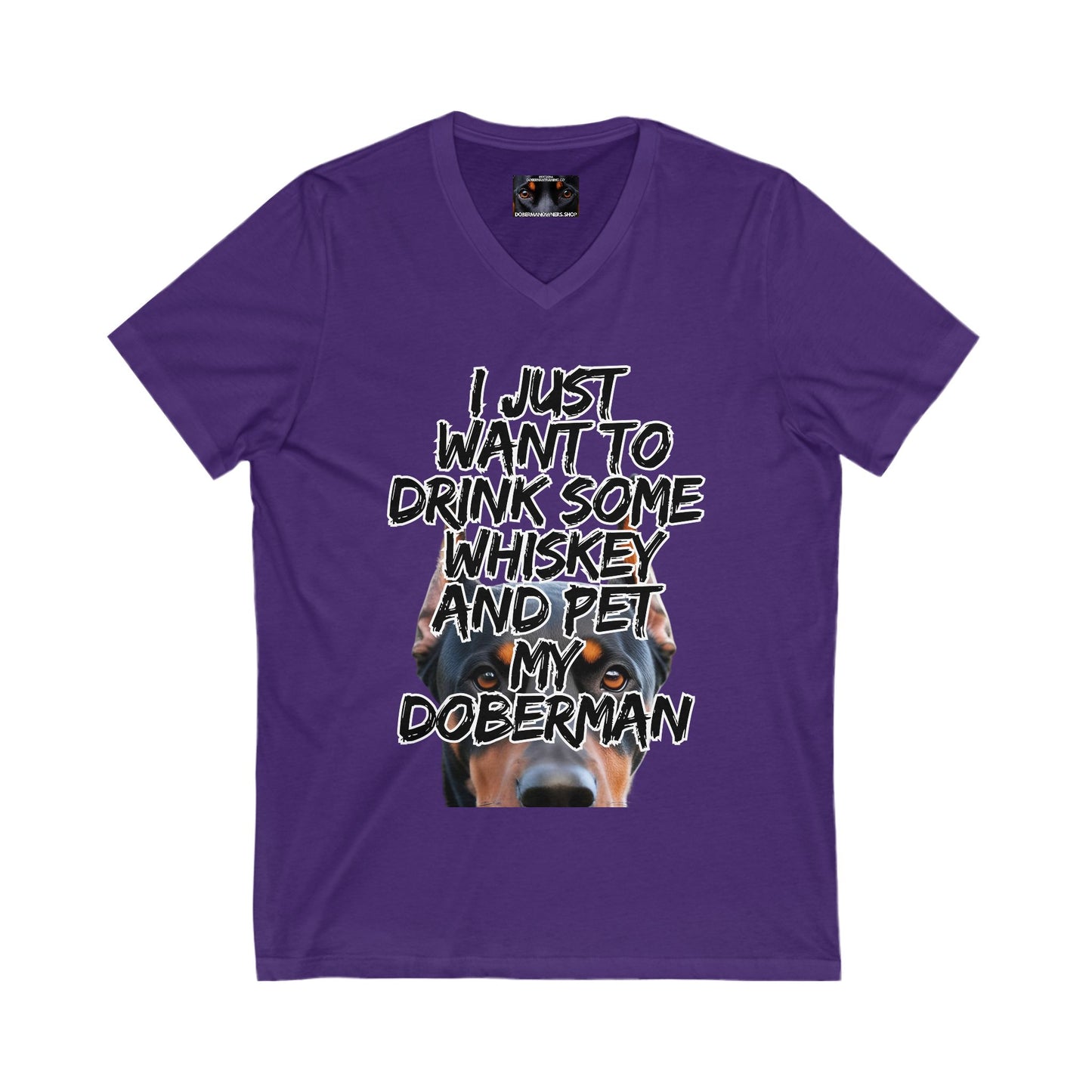Just 1 Unisex Jersey Short Sleeve V-Neck Tee
