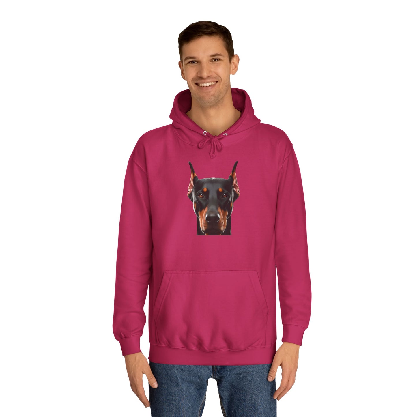 Doberman 1 Unisex College Hoodie