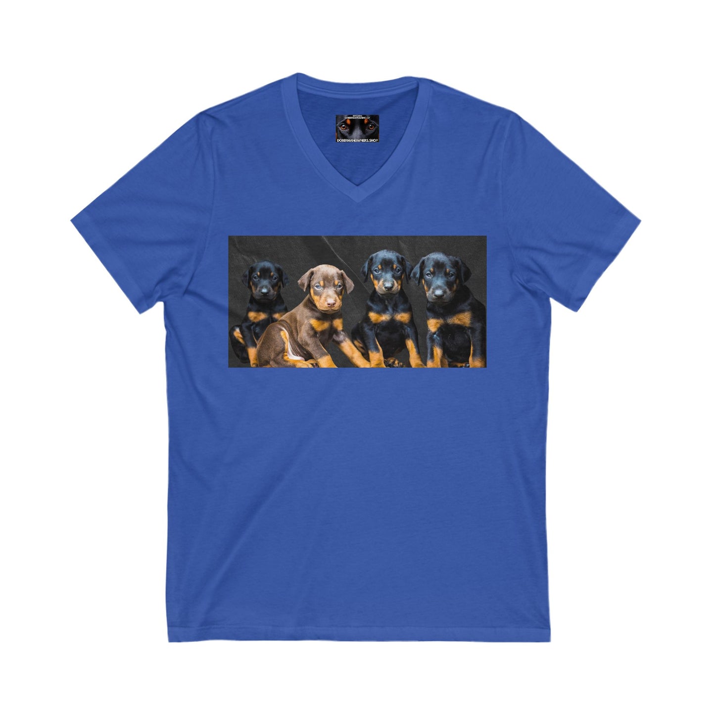 The Crew Private Label Unisex Jersey Short Sleeve V-Neck Tee