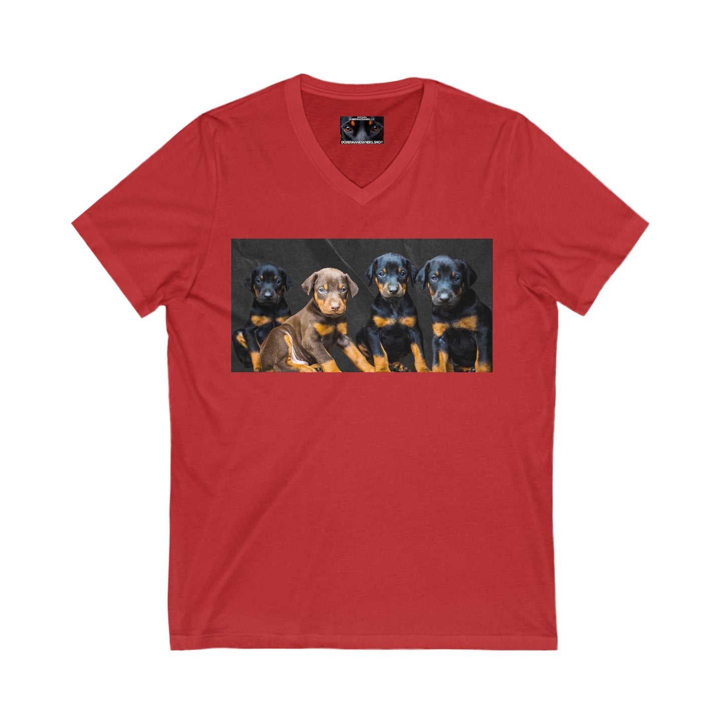 The Crew Private Label Unisex Jersey Short Sleeve V-Neck Tee