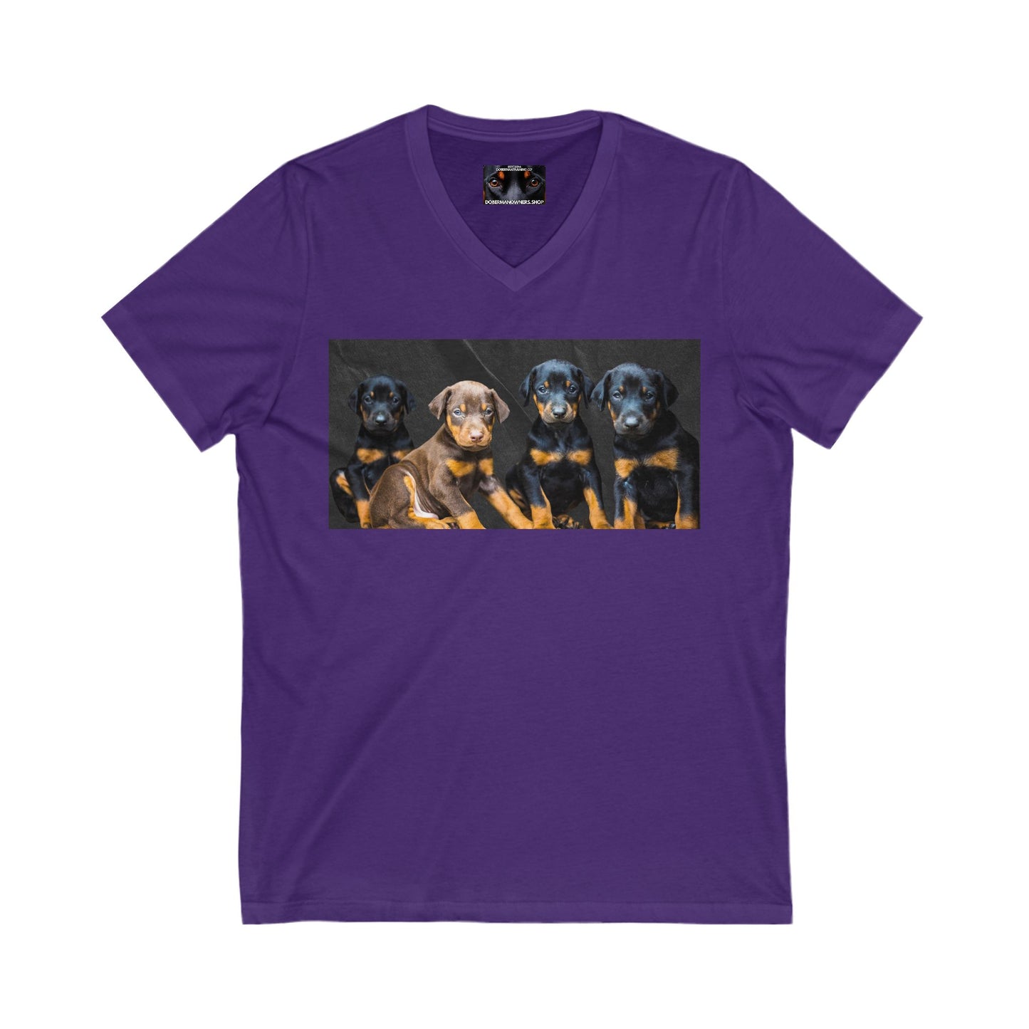 The Crew Private Label Unisex Jersey Short Sleeve V-Neck Tee