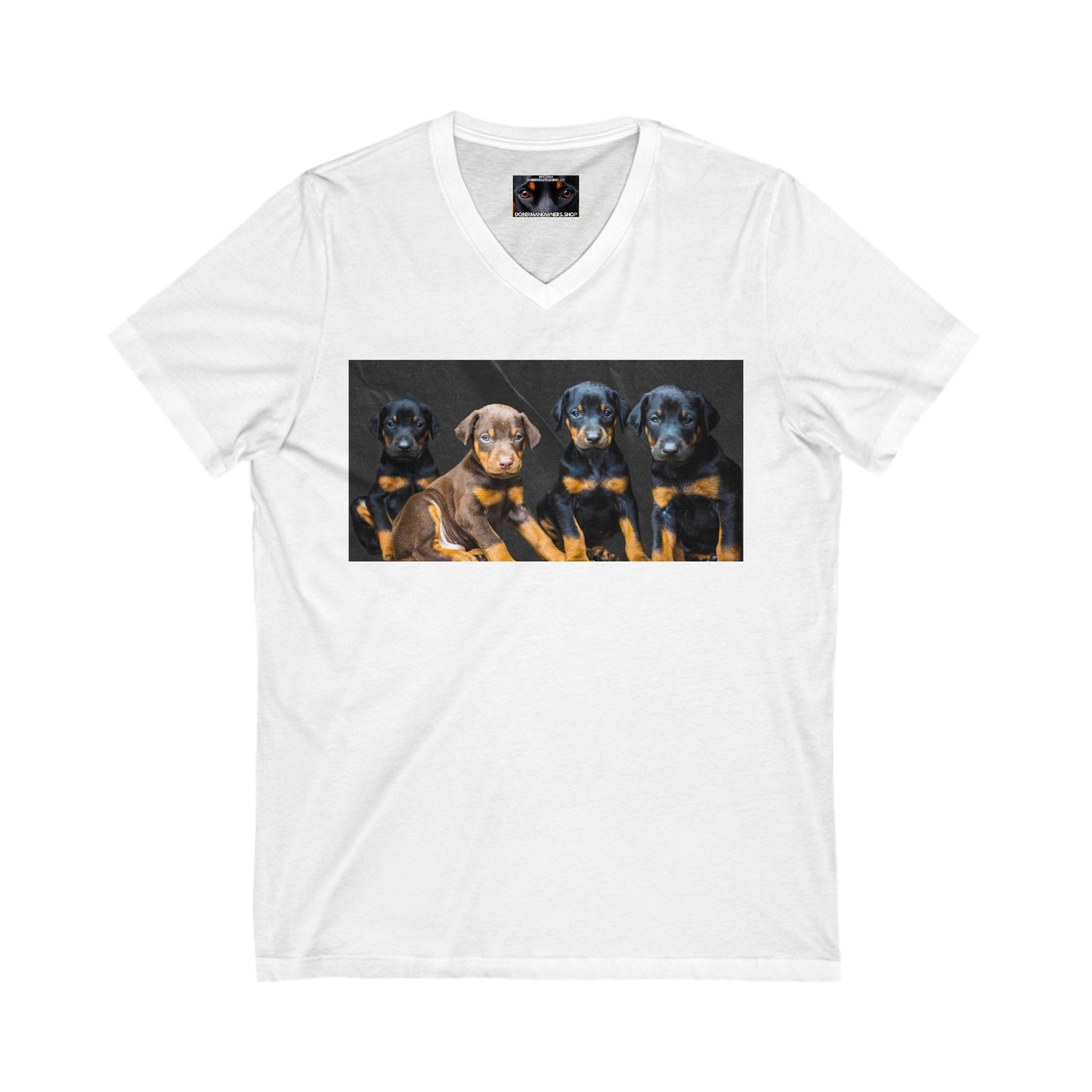 The Crew Private Label Unisex Jersey Short Sleeve V-Neck Tee